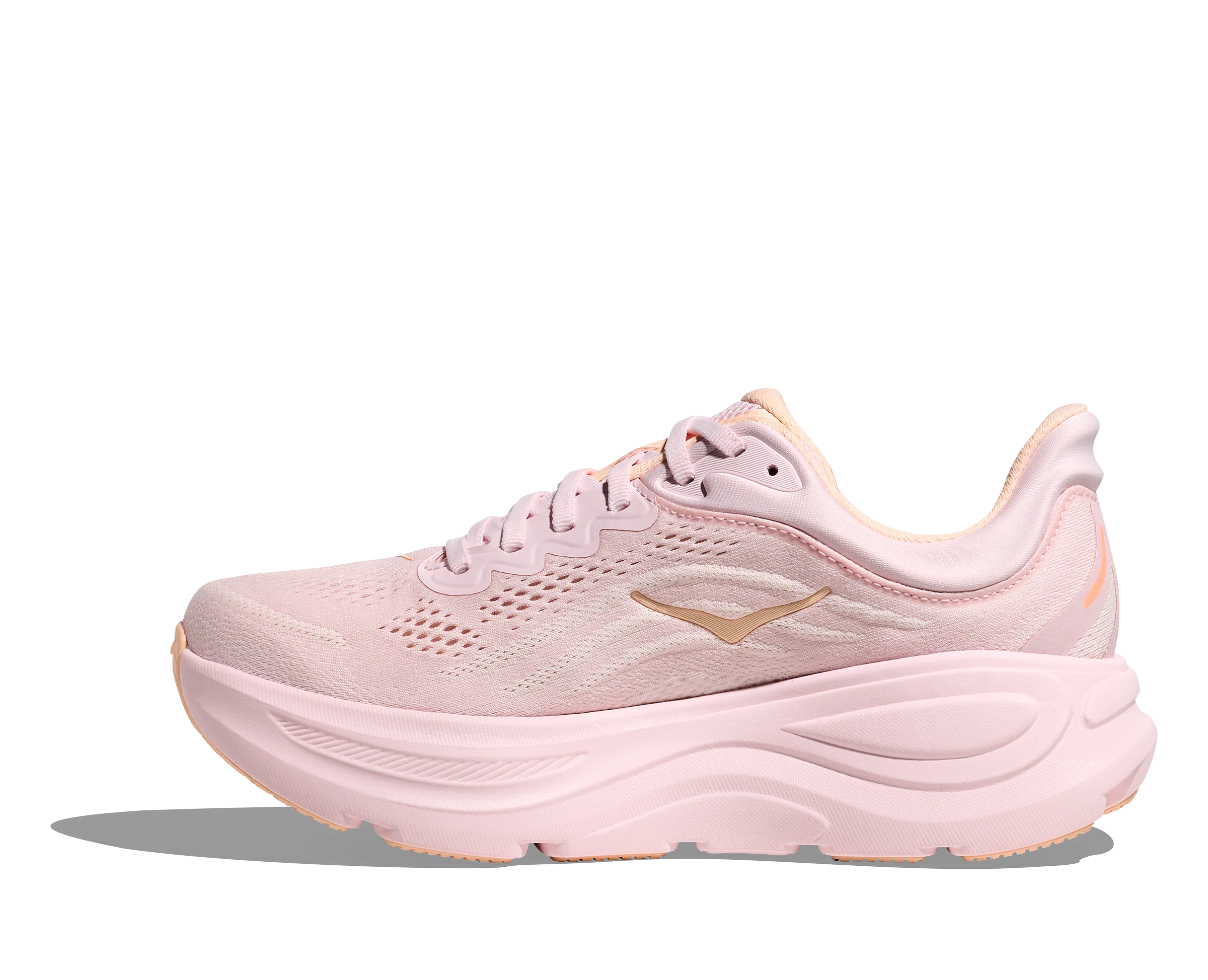 Hoka Womens Bondi 9 - Lilac Cream/Tangerine Glow - Neutral - SS26 - Image 6