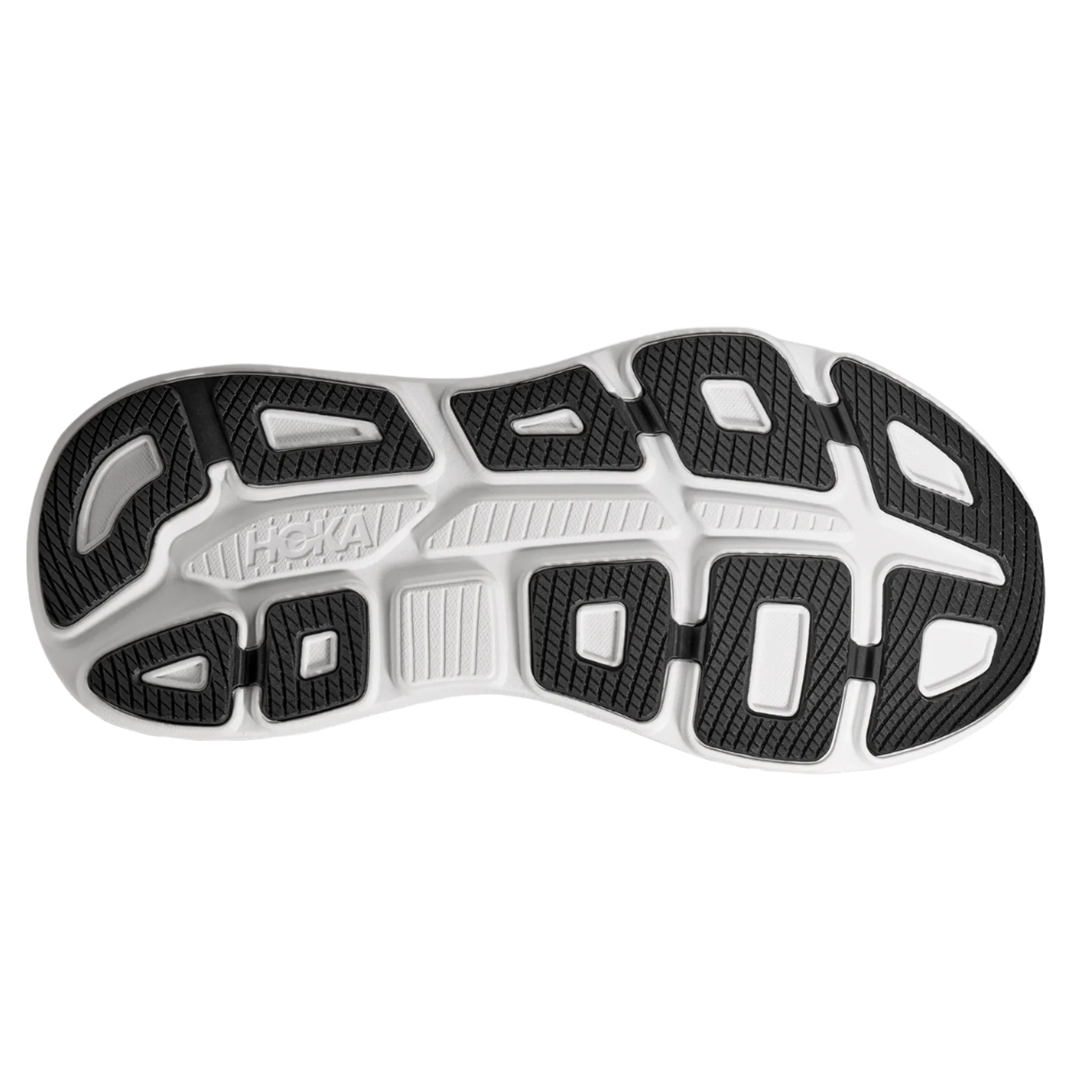 Hoka Womens Bondi 9 Wide - D Width - Black/White - Neutral - AW25 - Image 2