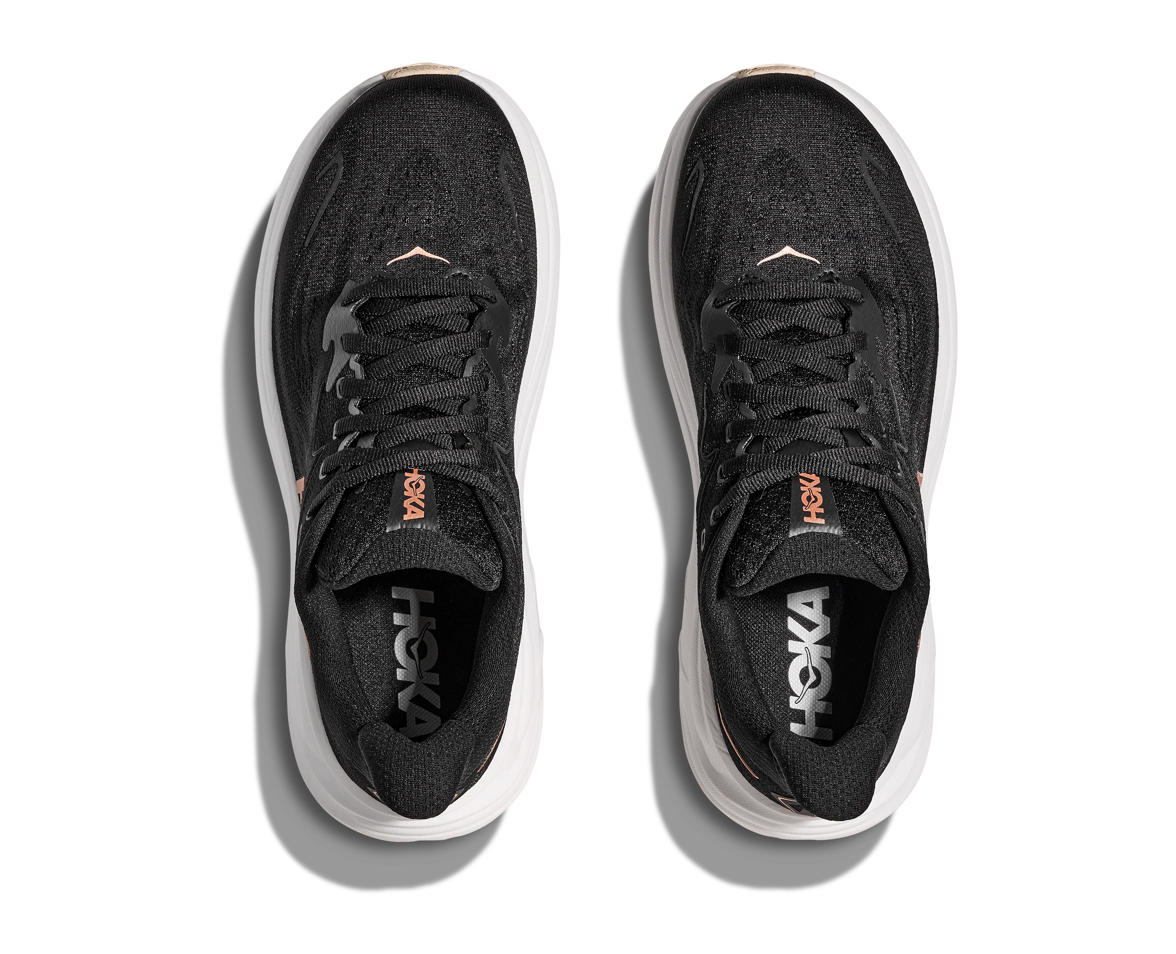 Hoka Womens Clifton 10 - Black/Rose Gold - Neutral - SS25 - Image 3