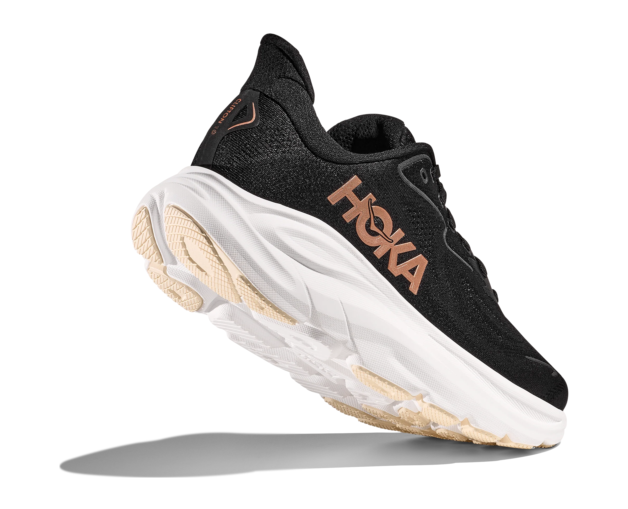 Hoka Womens Clifton 10 - Black/Rose Gold - Neutral - SS25 - Image 5