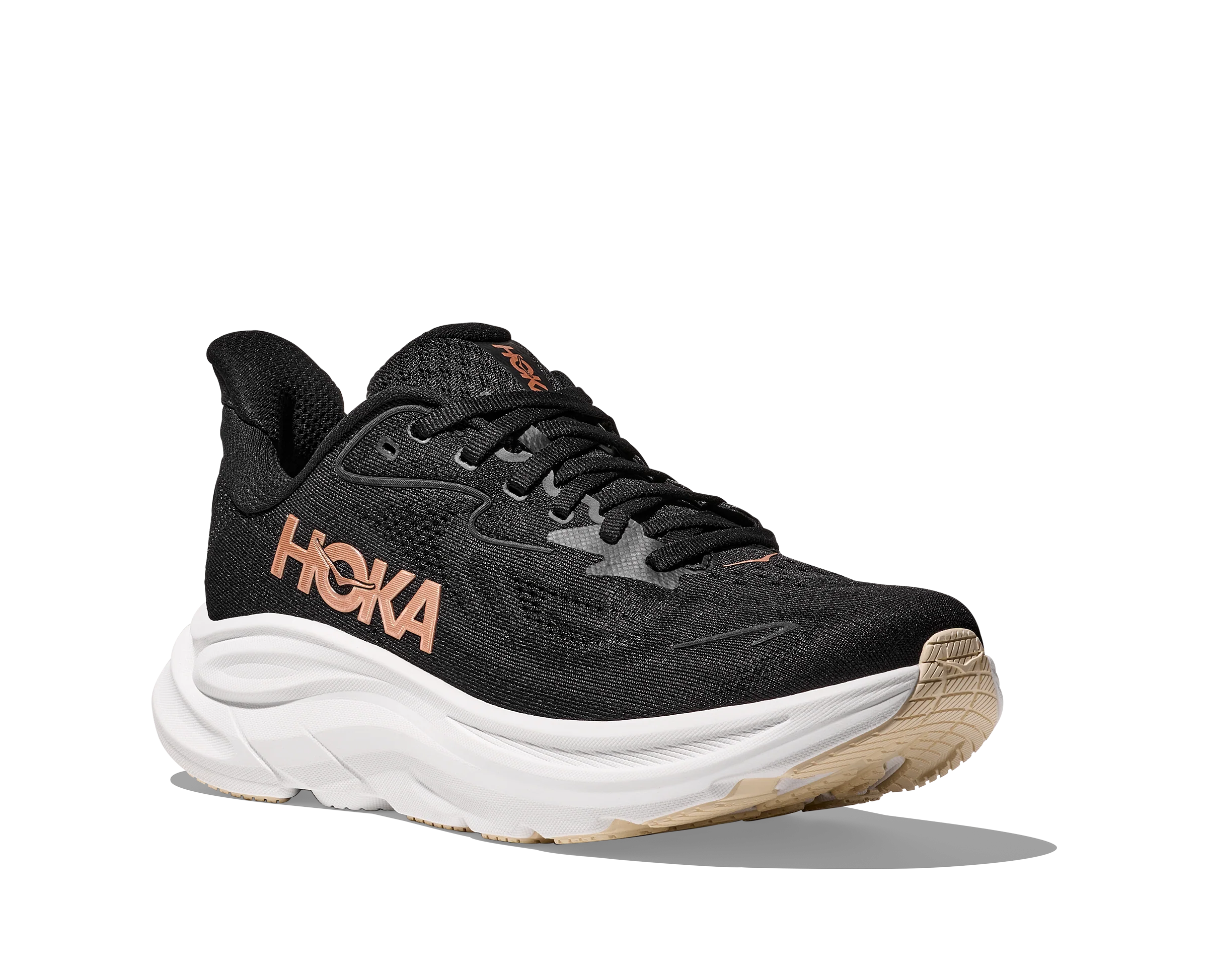 Hoka Womens Clifton 10 - Black/Rose Gold - Neutral - SS25 - Image 7