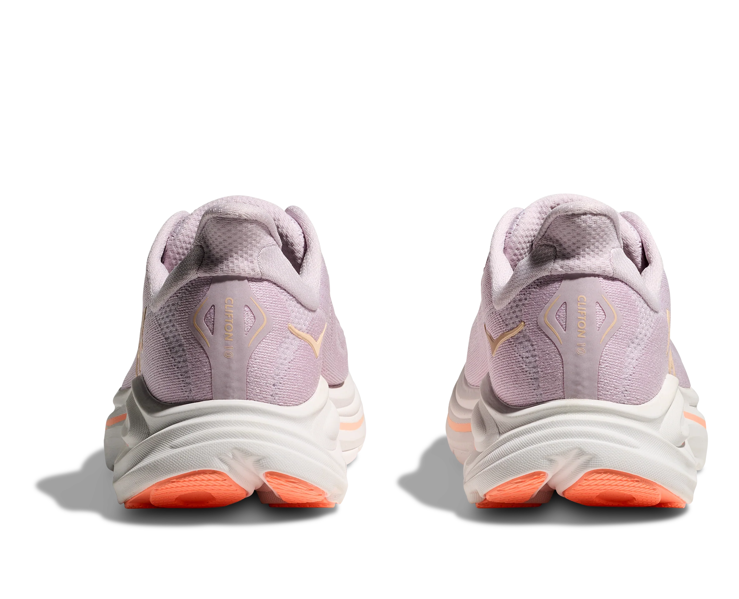 Hoka Womens Clifton 10 - Lilac Cream/Tangerine Glow - Neutral - SS26 - Image 5