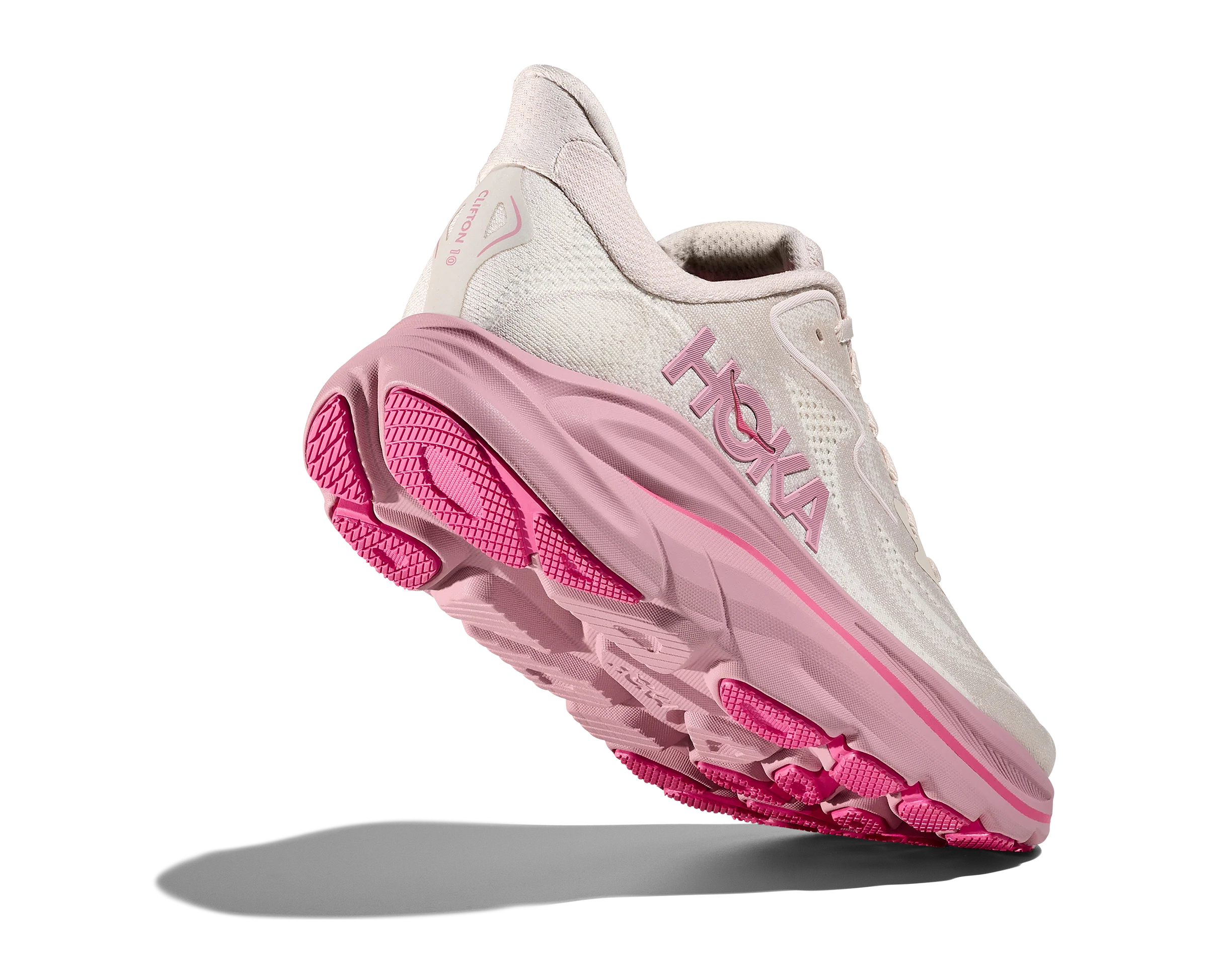 Hoka Womens Clifton 10 - Rose Cream/Dried Rose - Neutral - AW25 - Image 7