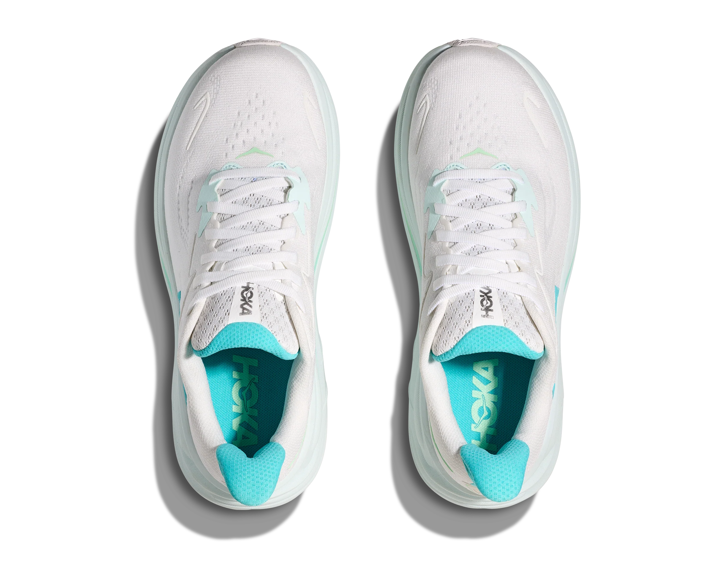 Hoka Womens Clifton 10 - White/Cielo Blue - Neutral - SS25 - Image 3