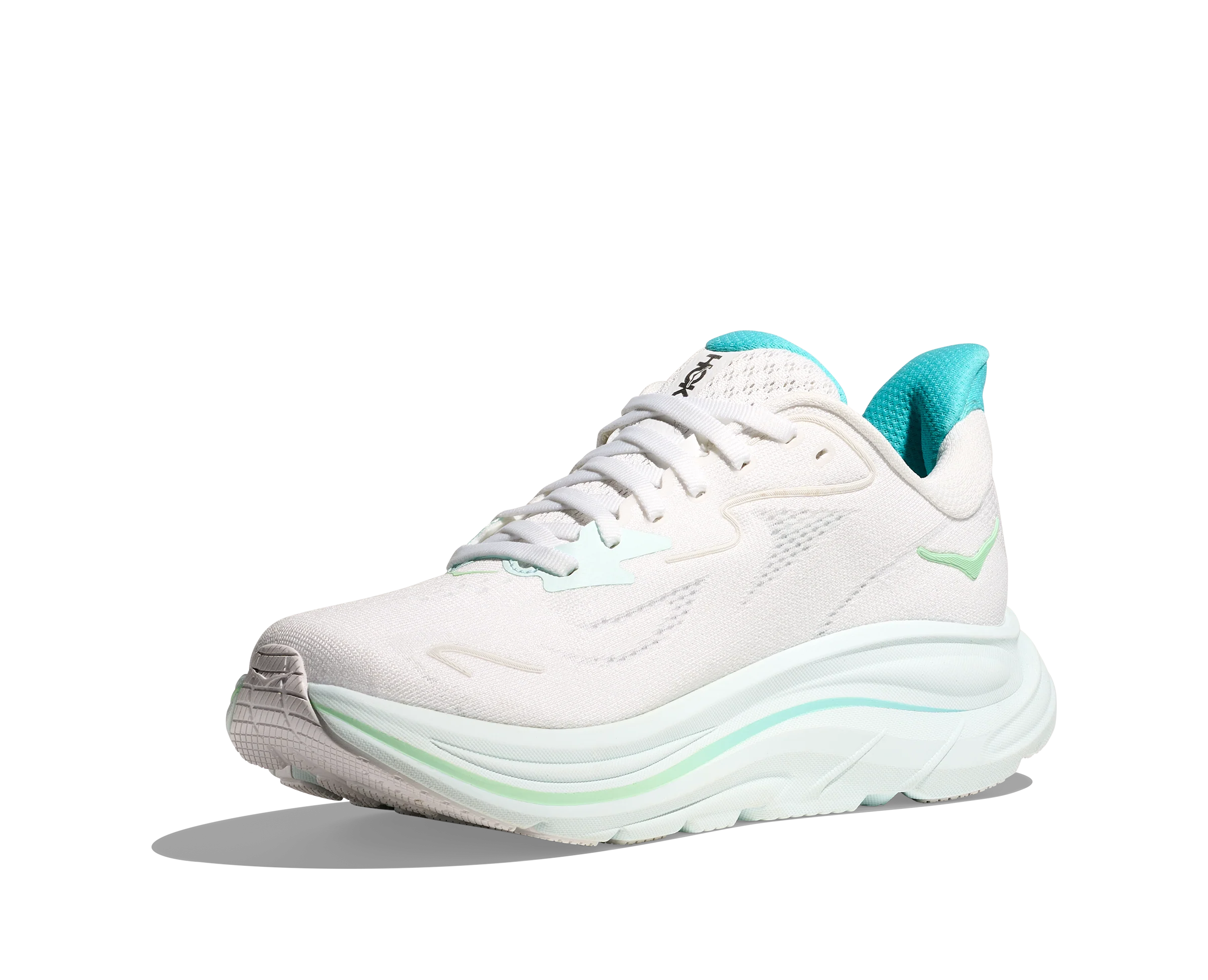 Hoka Womens Clifton 10 - White/Cielo Blue - Neutral - SS25 - Image 4