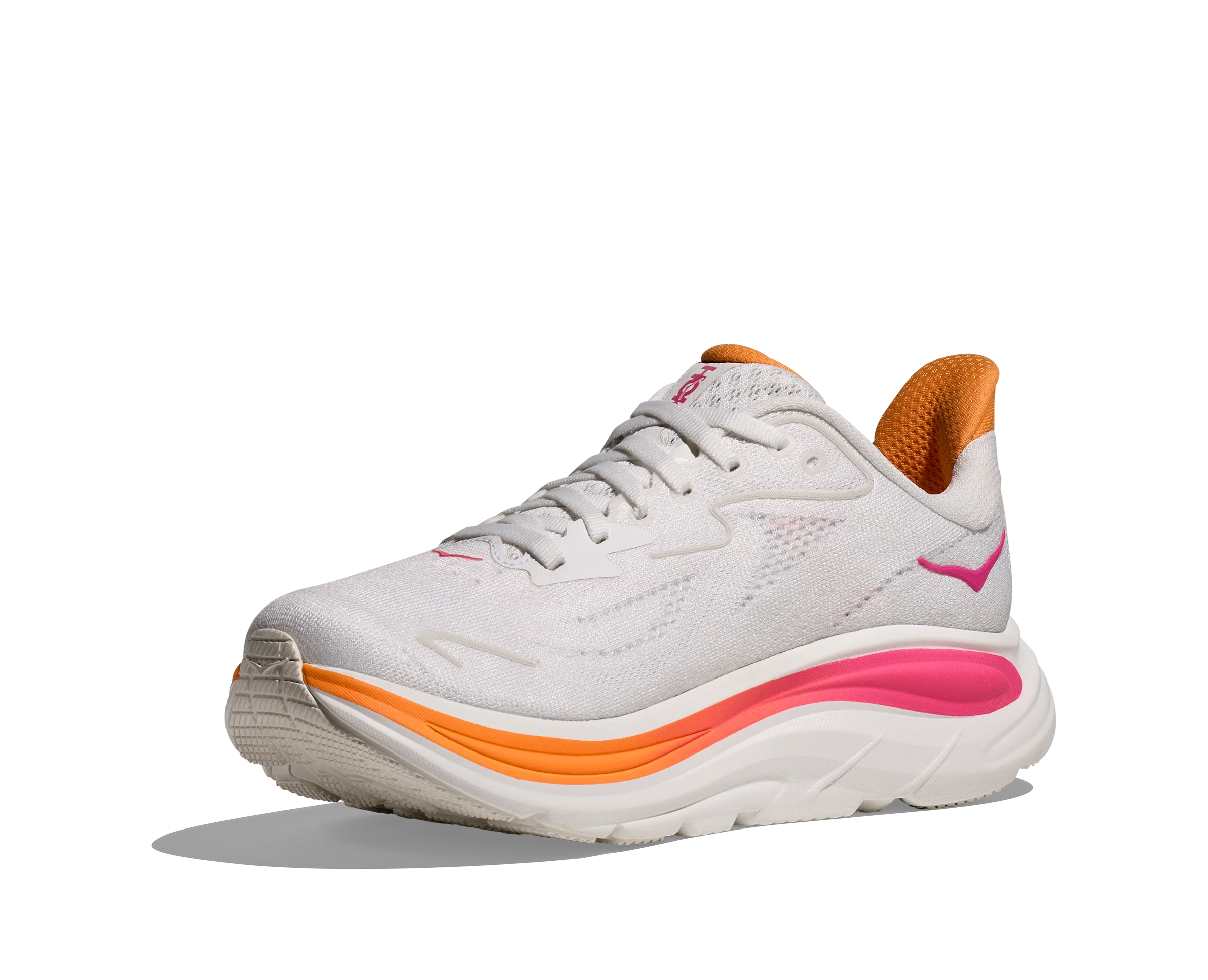 Hoka Womens Clifton 10 - White/Electric Rose - Neutral - SS25 - Image 4