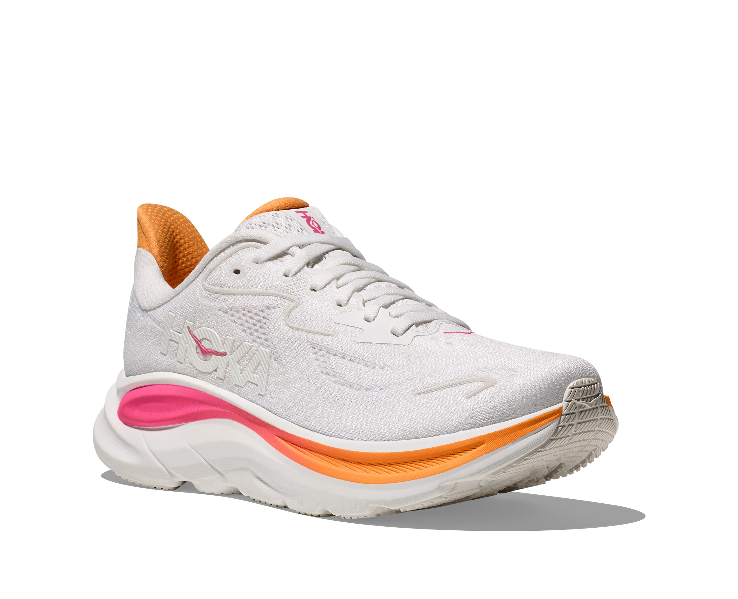 Hoka Womens Clifton 10 - White/Electric Rose - Neutral - SS25 - Image 7