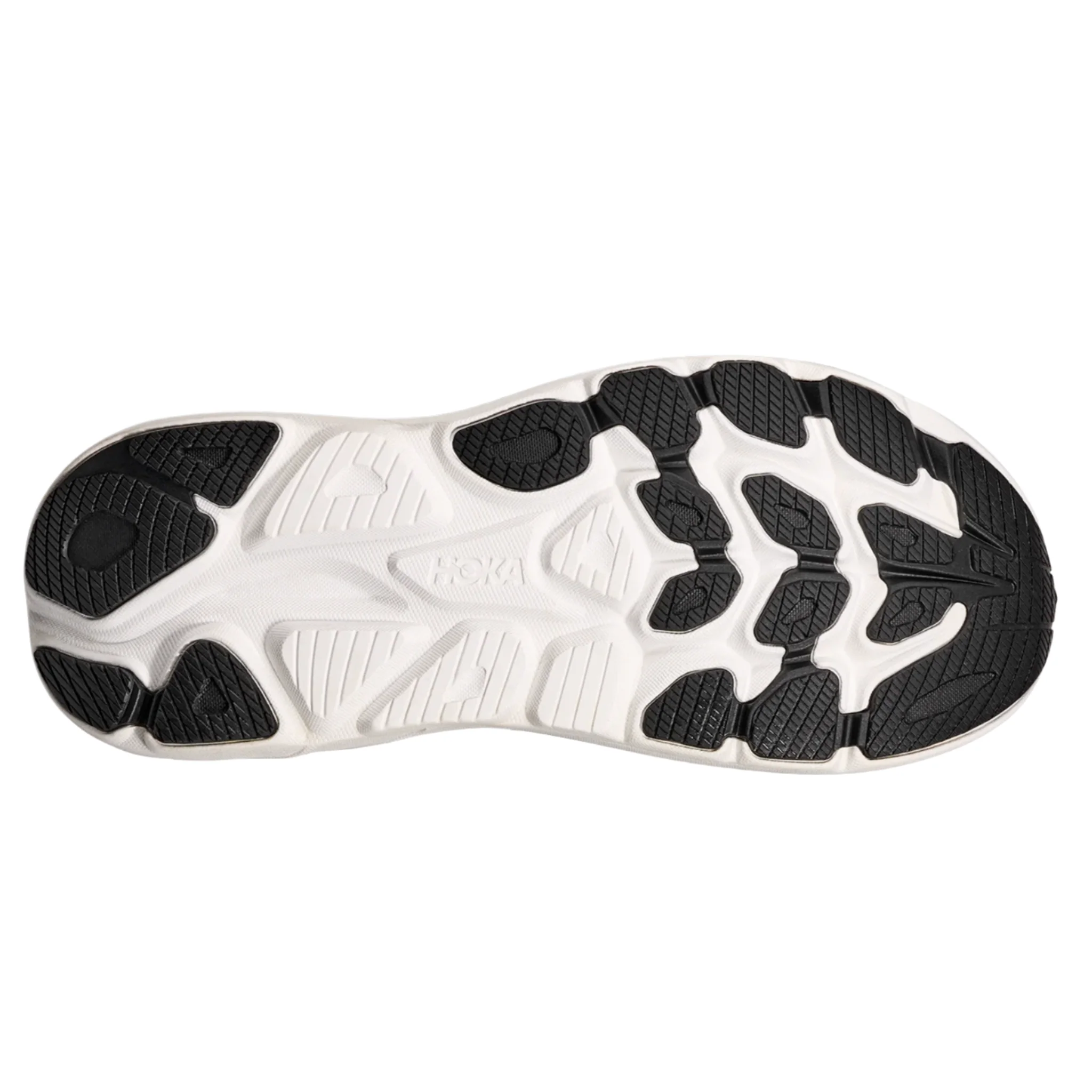 Hoka Womens Clifton 10 Wide - D Width - Black/White - Neutral - SS25 - Image 2