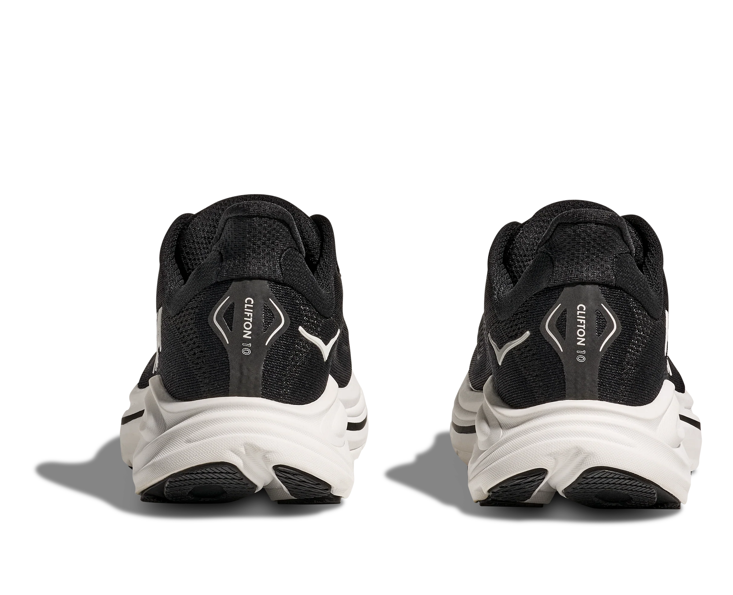 Hoka Womens Clifton 10 - Black/White - Neutral - SS25 - Image 6