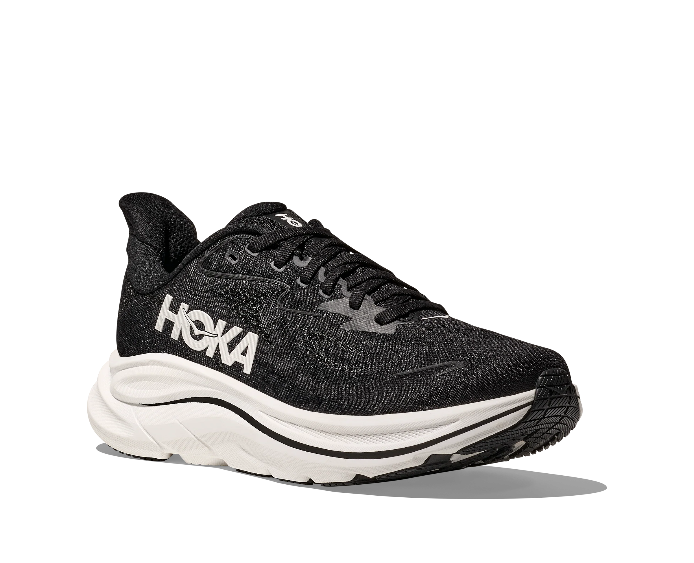 Hoka Womens Clifton 10 - Black/White - Neutral - SS25 - Image 7