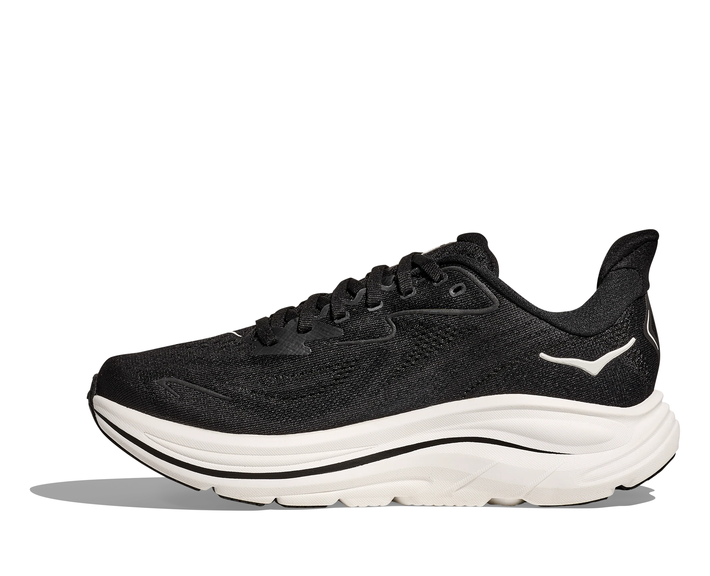 Hoka Womens Clifton 10 - Black/White - Neutral - SS25 - Image 8