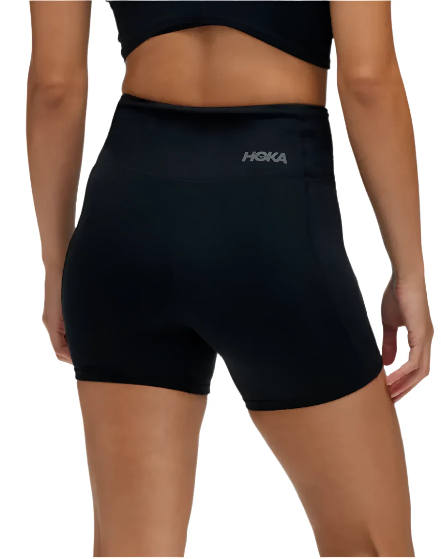 Hoka Womens Elaro 5" Bike Short - Black - Image 3