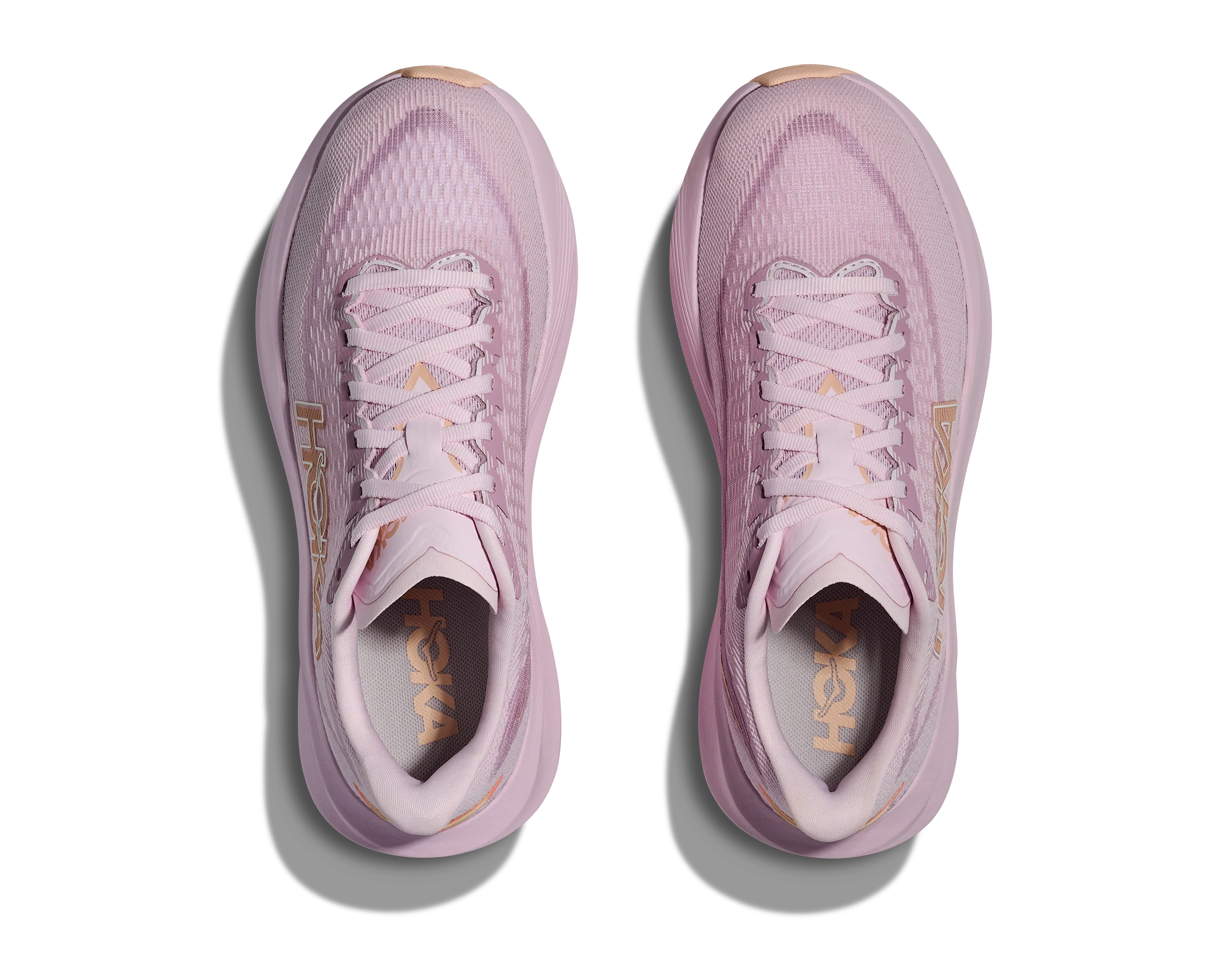 Hoka Womens Mach 7 - Lilac Cream/Tangerine Glow - Neutral - SS26 - Image 3