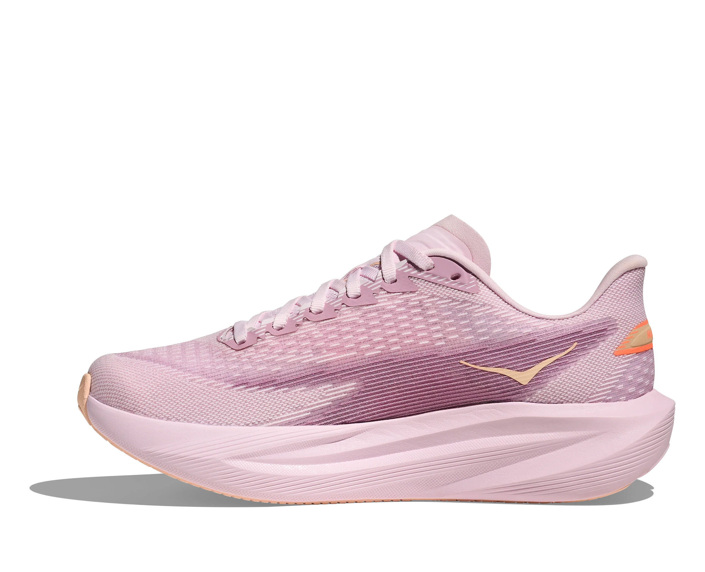 Hoka Womens Mach 7 - Lilac Cream/Tangerine Glow - Neutral - SS26 - Image 8