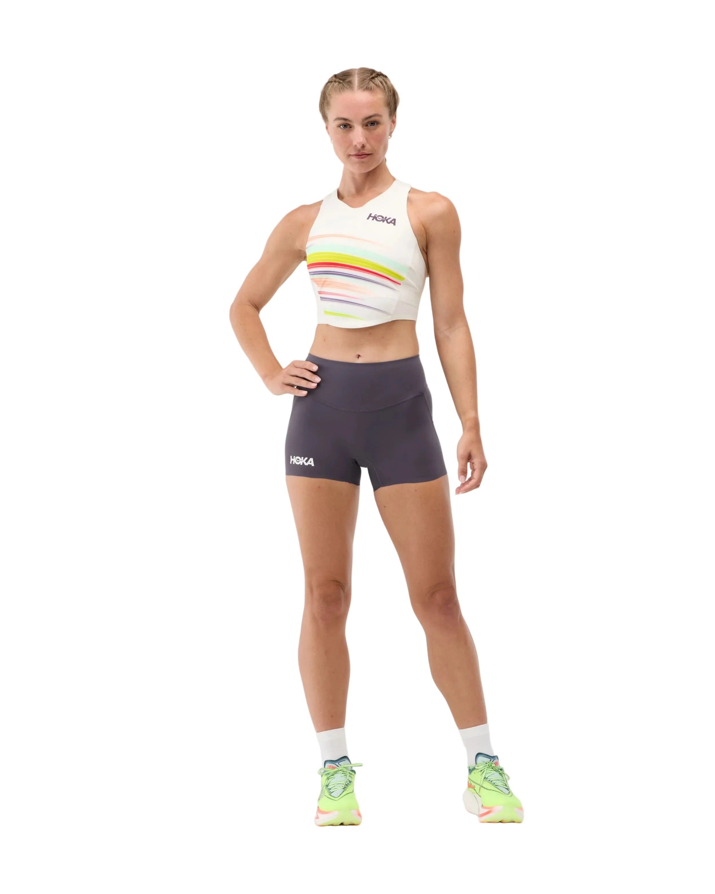 Hoka Womens Race Day Fitted 2.5" Short - Squid Ink - SS26 - Image 3