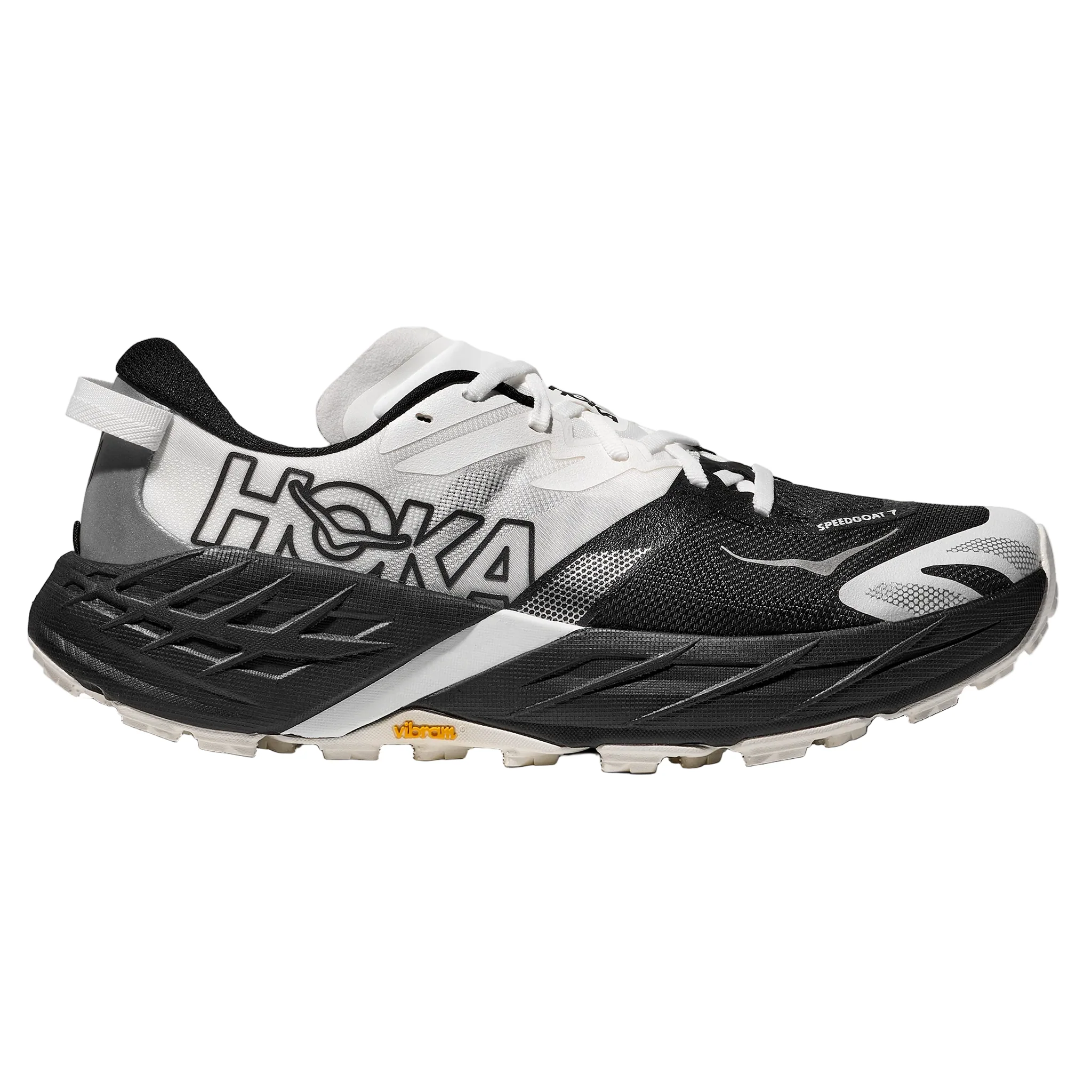 Hoka Womens Speedgoat 7 - Black/White - Trail - SS26