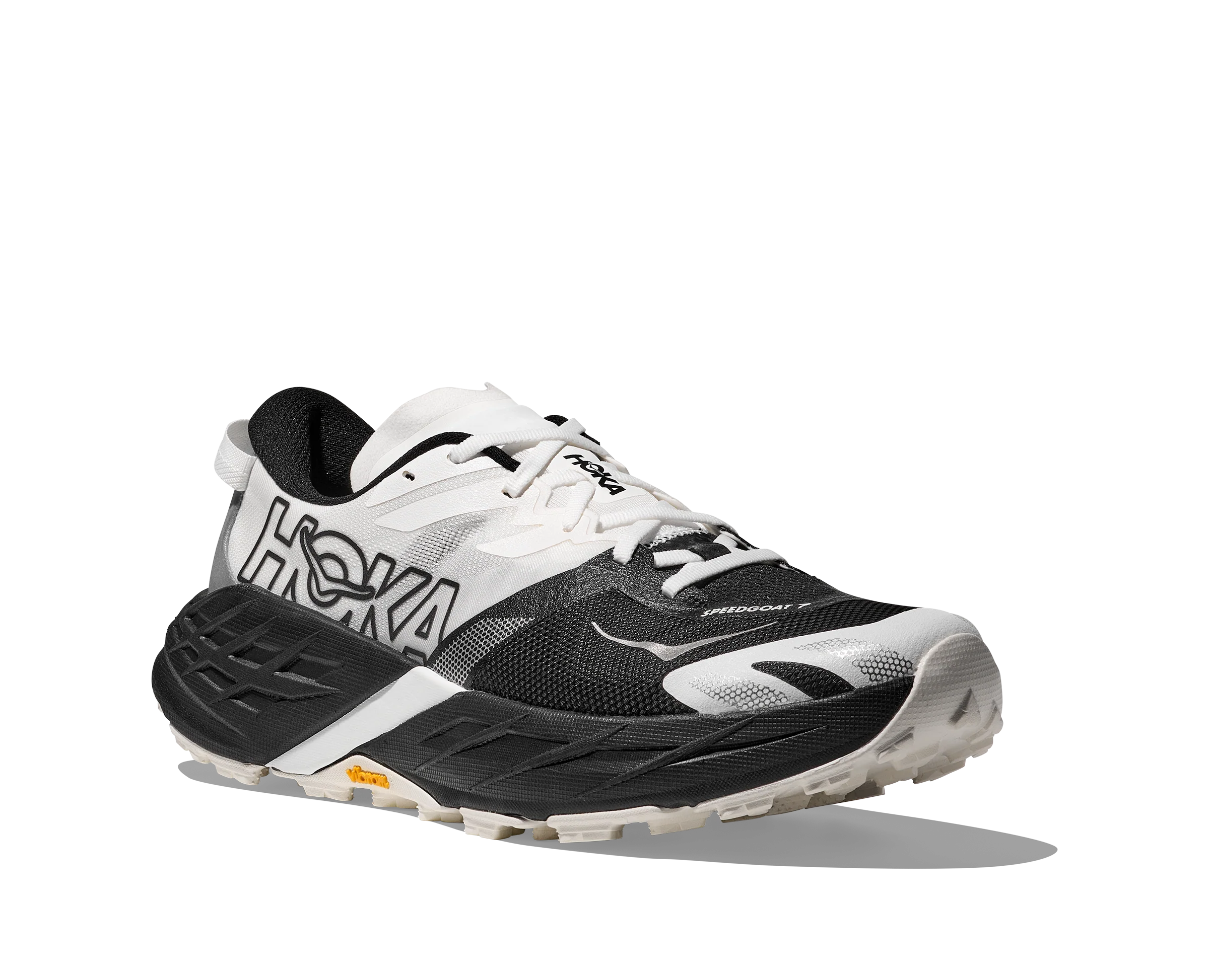 Hoka Womens Speedgoat 7 - Black/White - Trail - SS26 - Image 5