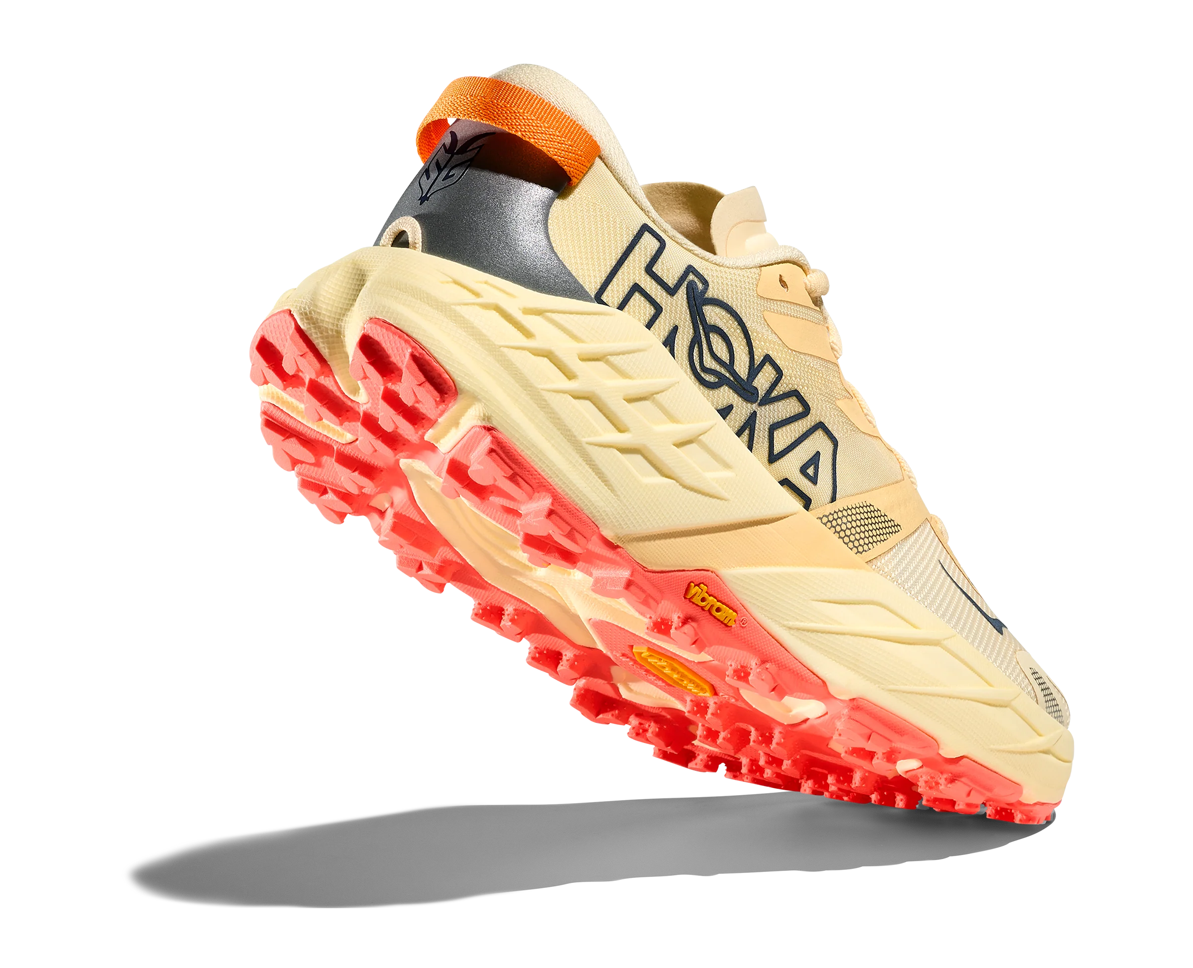 Hoka Womens Speedgoat 7 - Vintage Yellow/Neon Flame - Trail - SS26 - Image 4