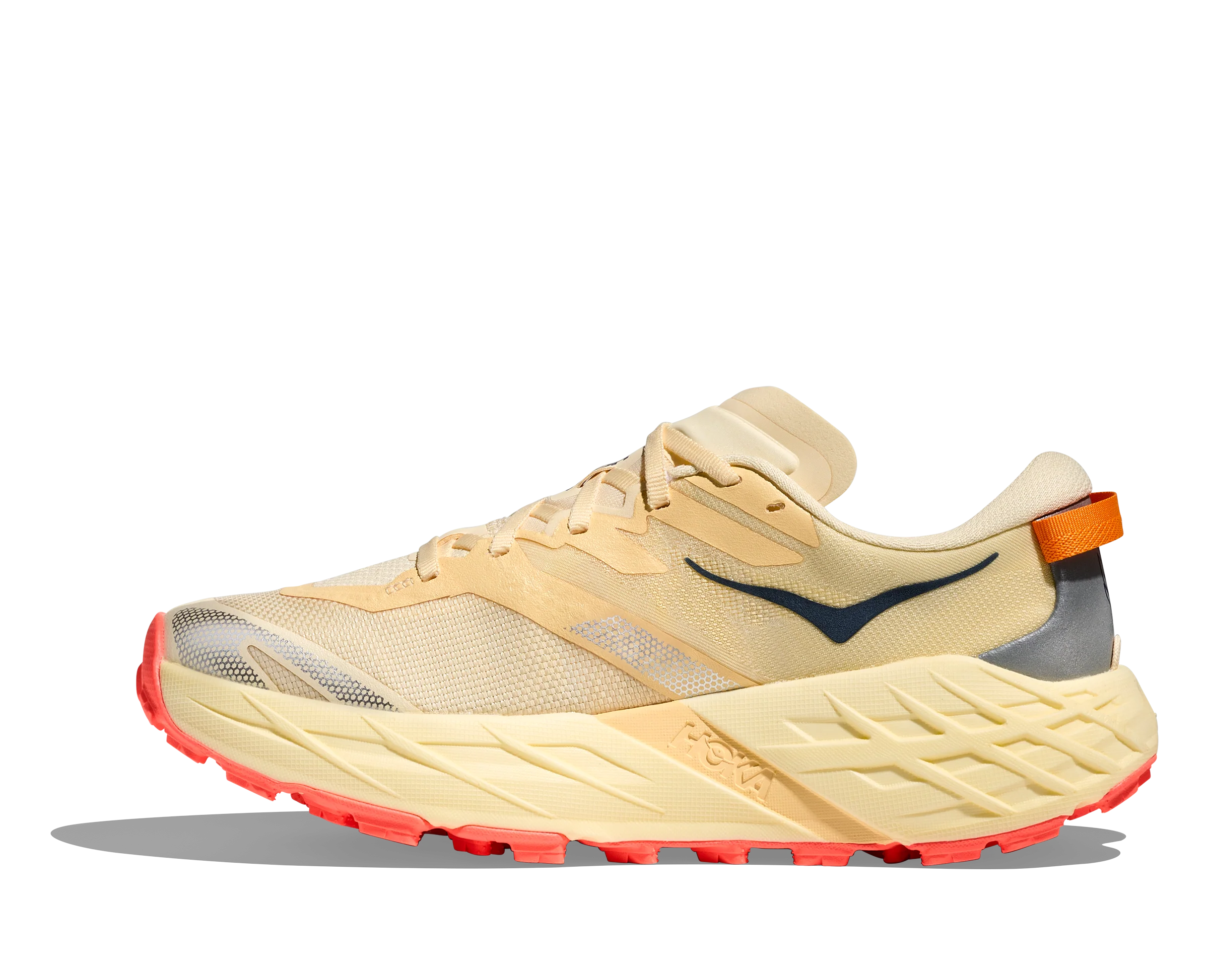 Hoka Womens Speedgoat 7 - Vintage Yellow/Neon Flame - Trail - SS26 - Image 5