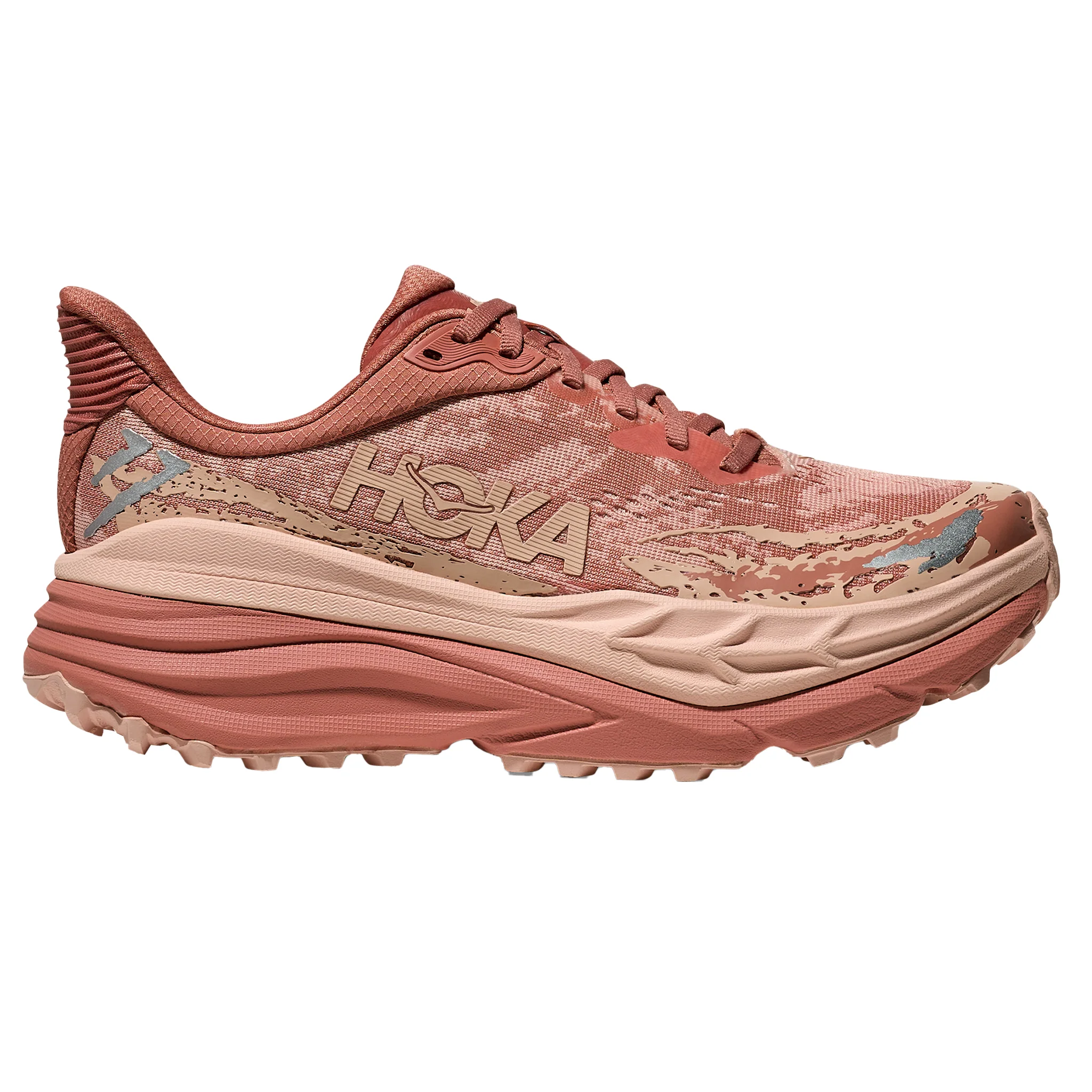 Hoka Womens Stinson 7 - Blush/Rose Latte - Trail - AW25