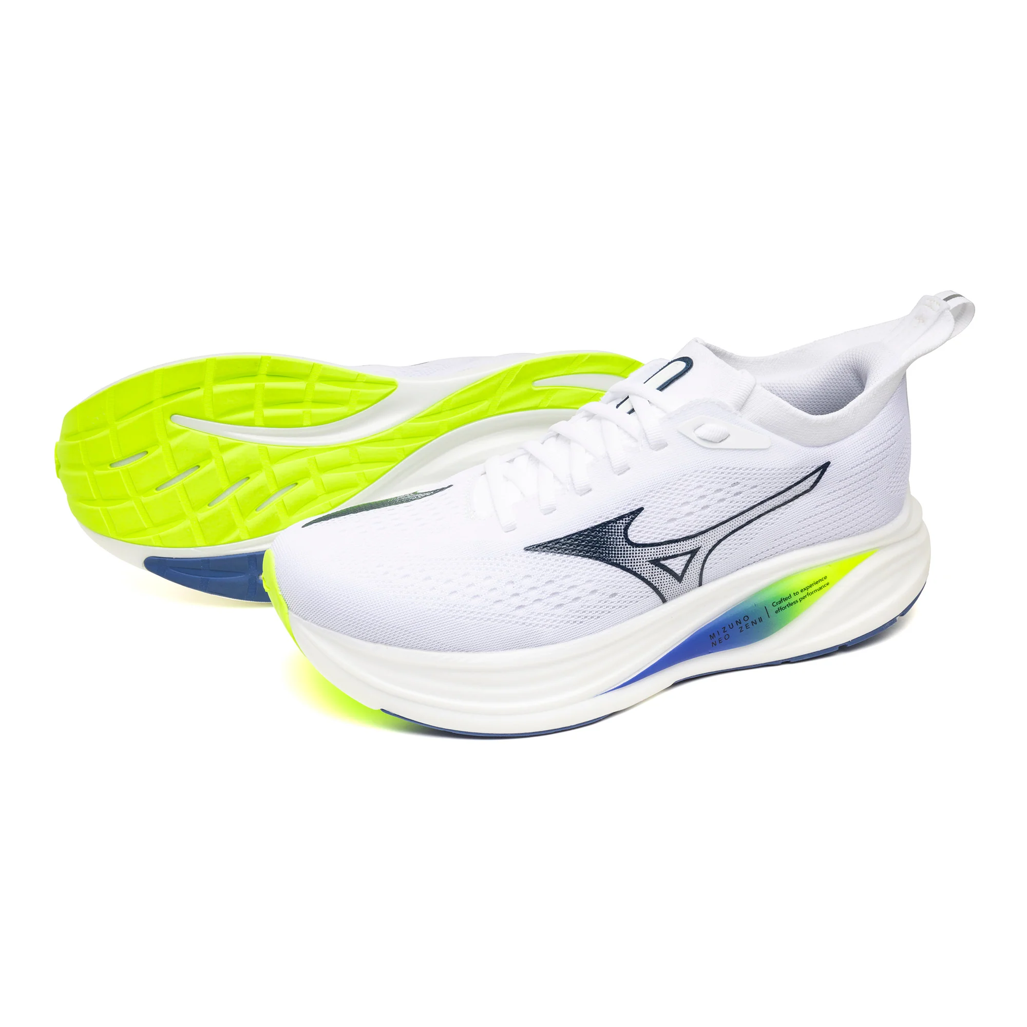 Mizuno Mens Neo Zen 2 - White/Estate Blue/Lightning Yellow - Neutral - SS26 - Image 3
