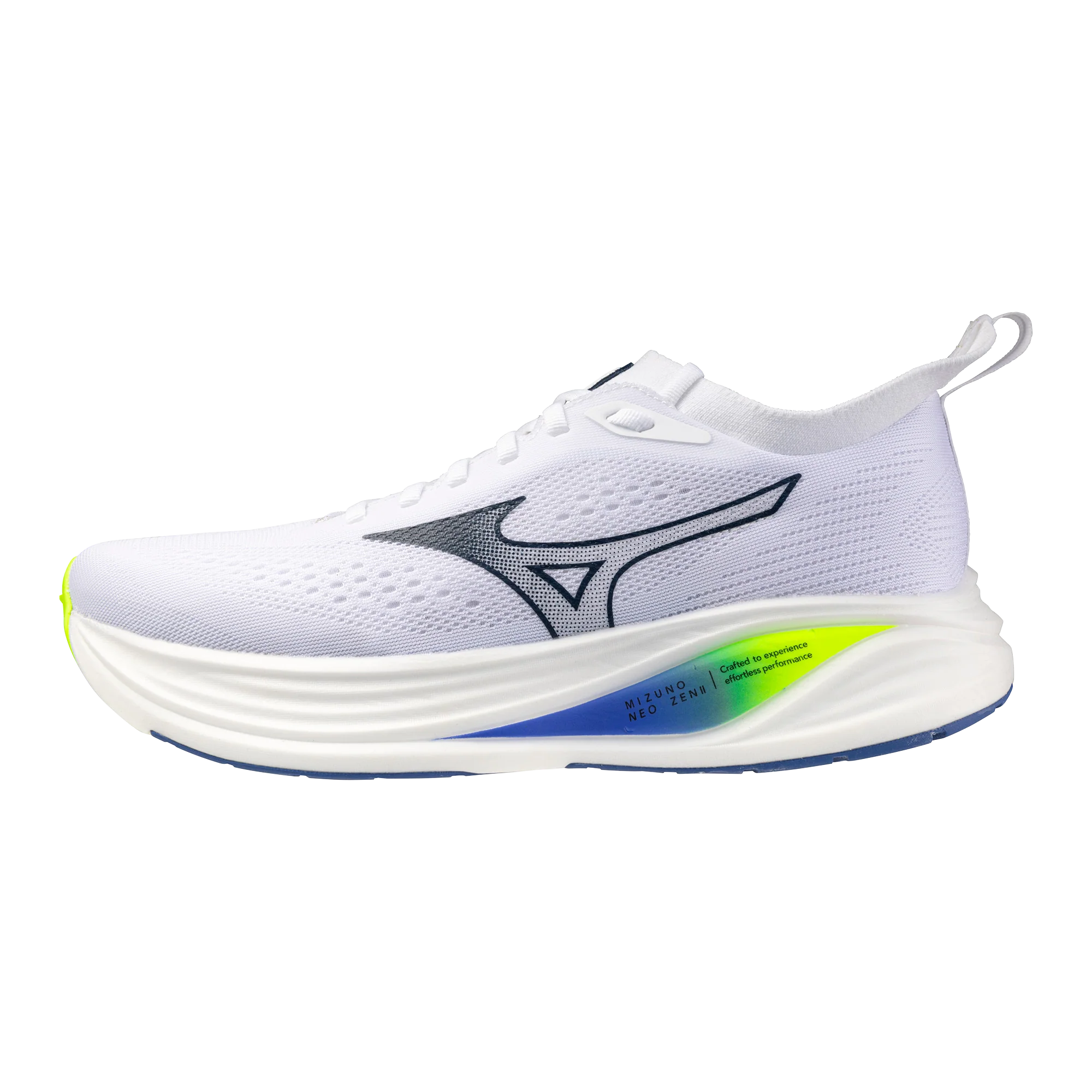 Mizuno Mens Neo Zen 2 - White/Estate Blue/Lightning Yellow - Neutral - SS26 - Image 9