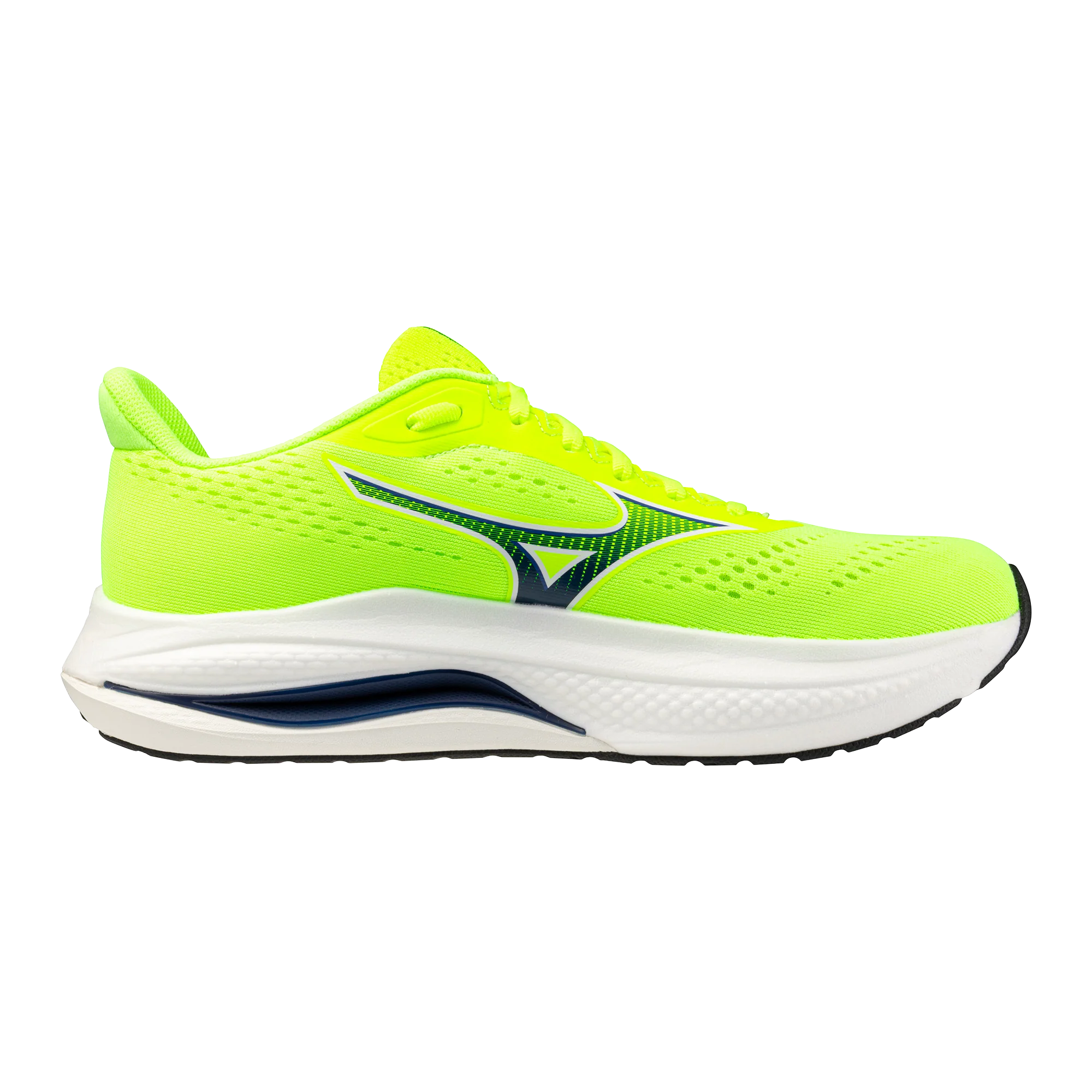 Mizuno Mens Wave Inspire 22 - Lightning Yellow/Dazzling Blue/Dazzling Blue - Stability - SS26 - Image 4
