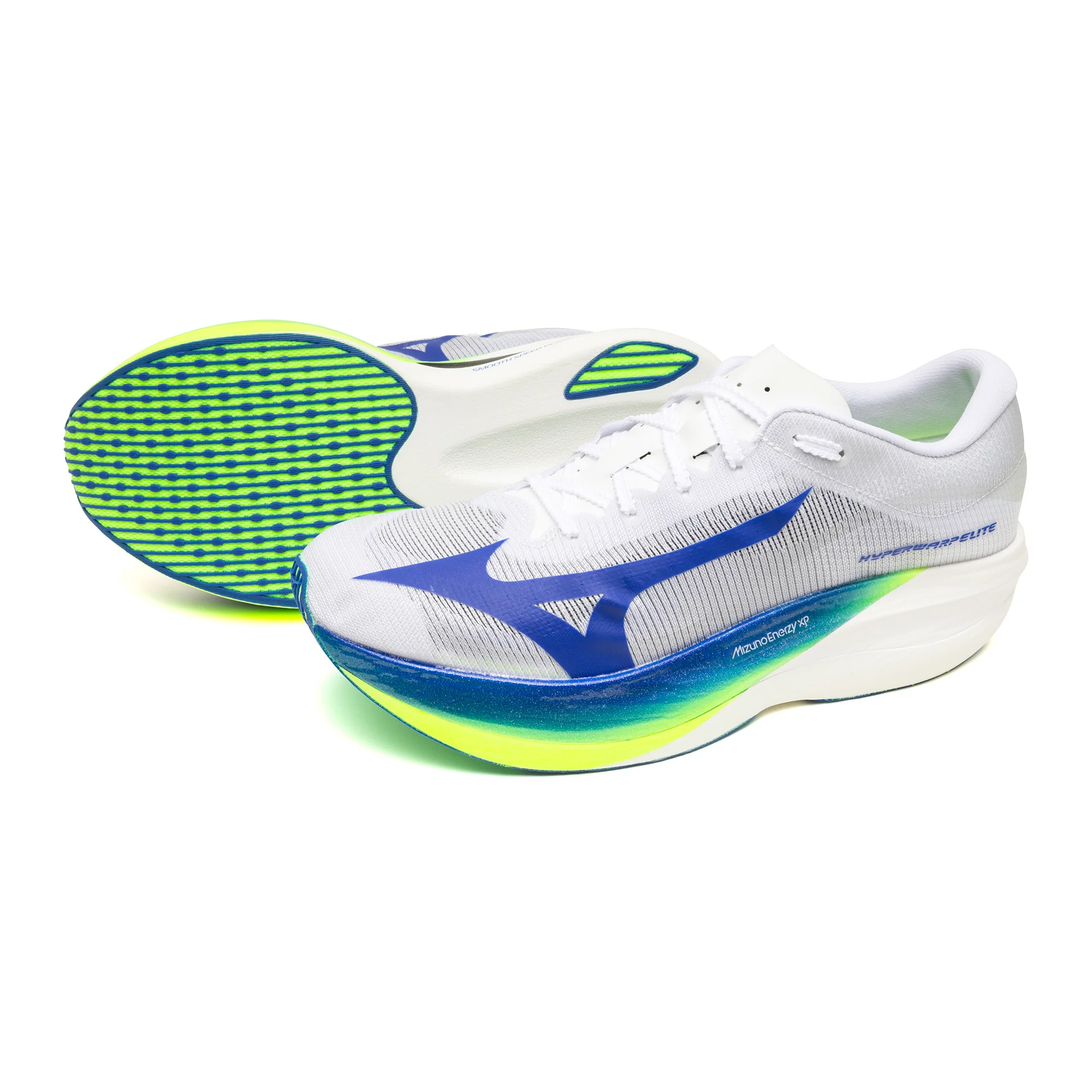 Mizuno Unisex Hyperwarp Elite - White/Lightning Yellow/Dazzling Blue - Neutral - SS26 - Image 3