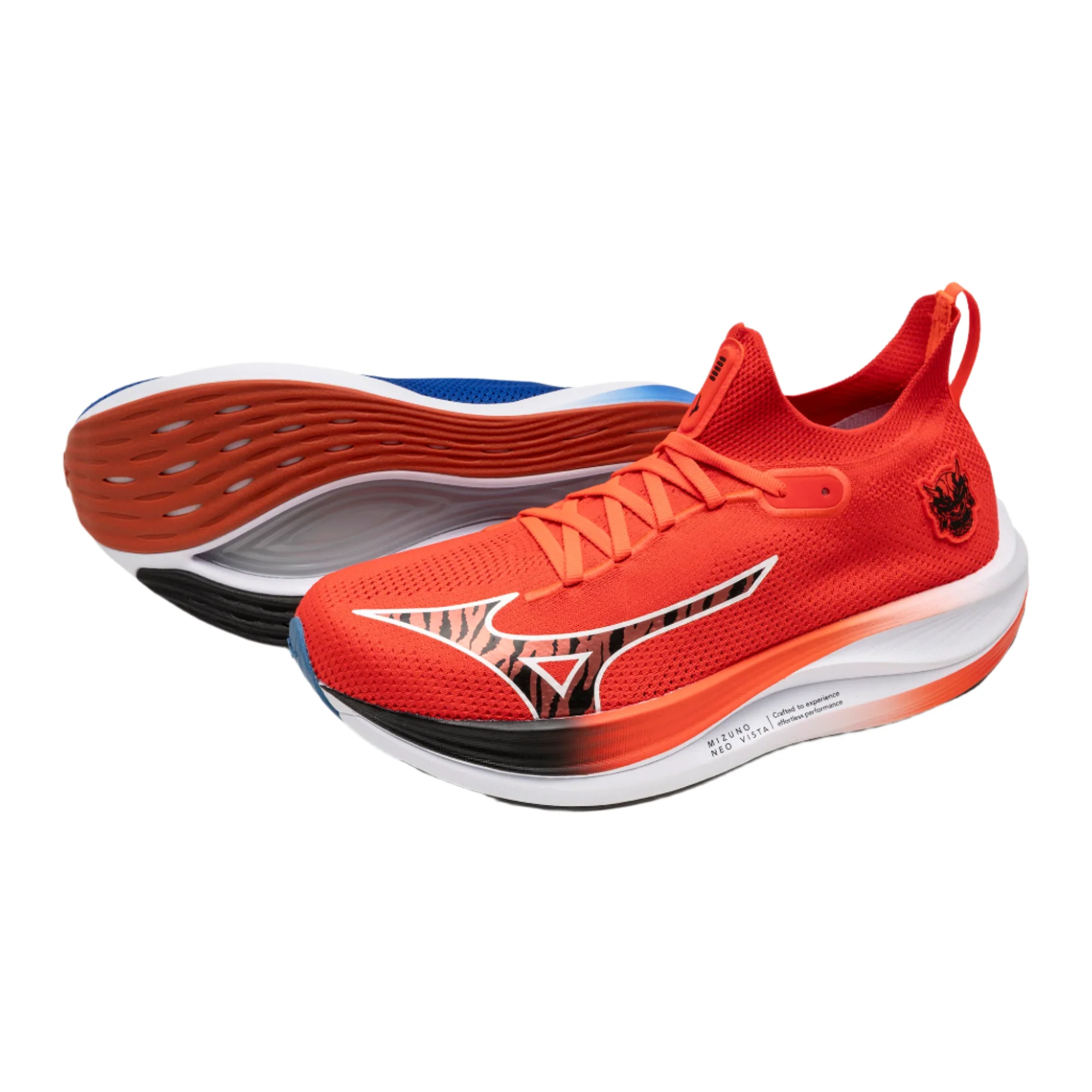 Mizuno Mens Neo Vista - Ignition Red/Black/Baseball Blue - Neutral - SS25 - Image 4