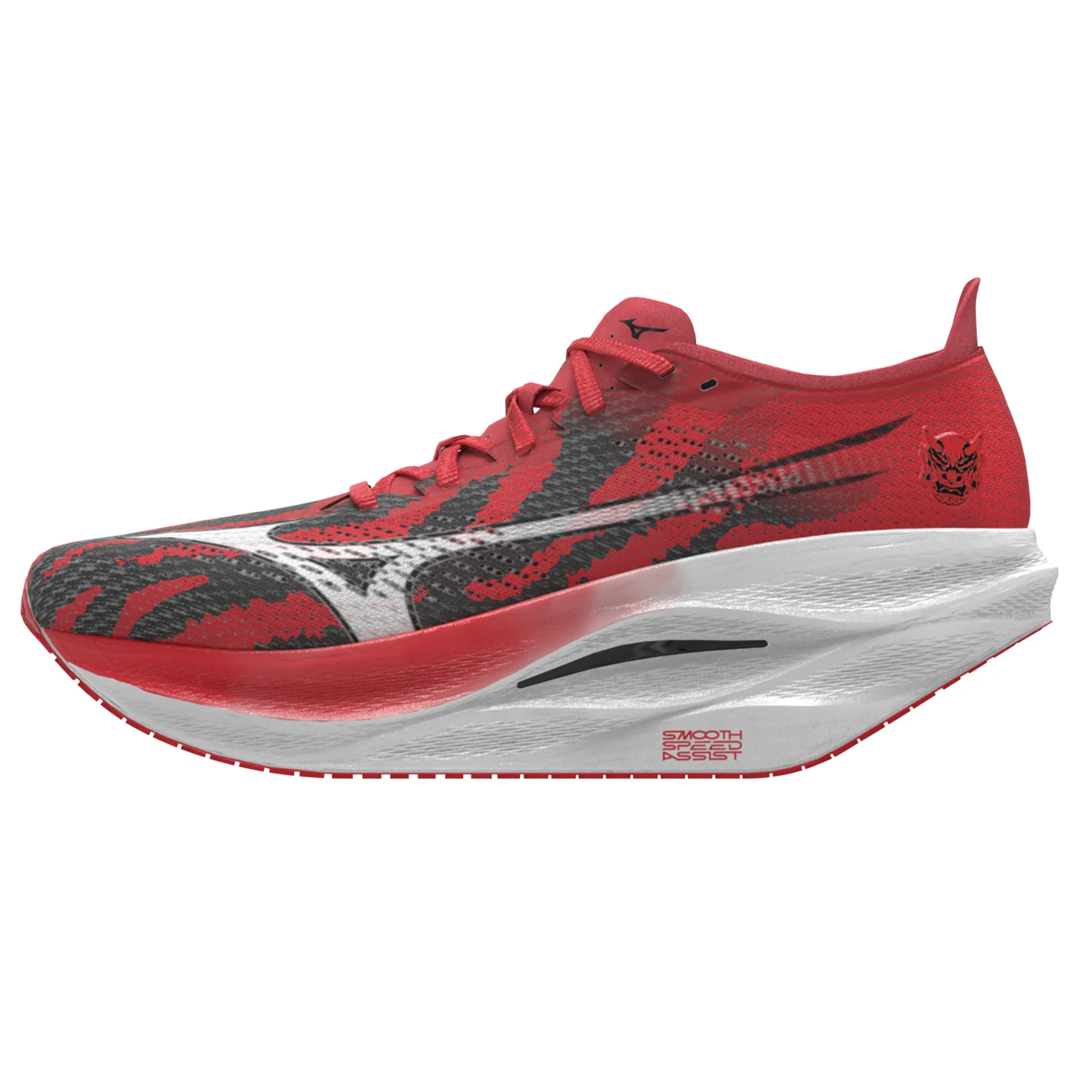 Mizuno Unisex Wave Rebellion Pro 3 - Ignition Red/White/Baseball Blue - Neutral - SS25 - Image 3