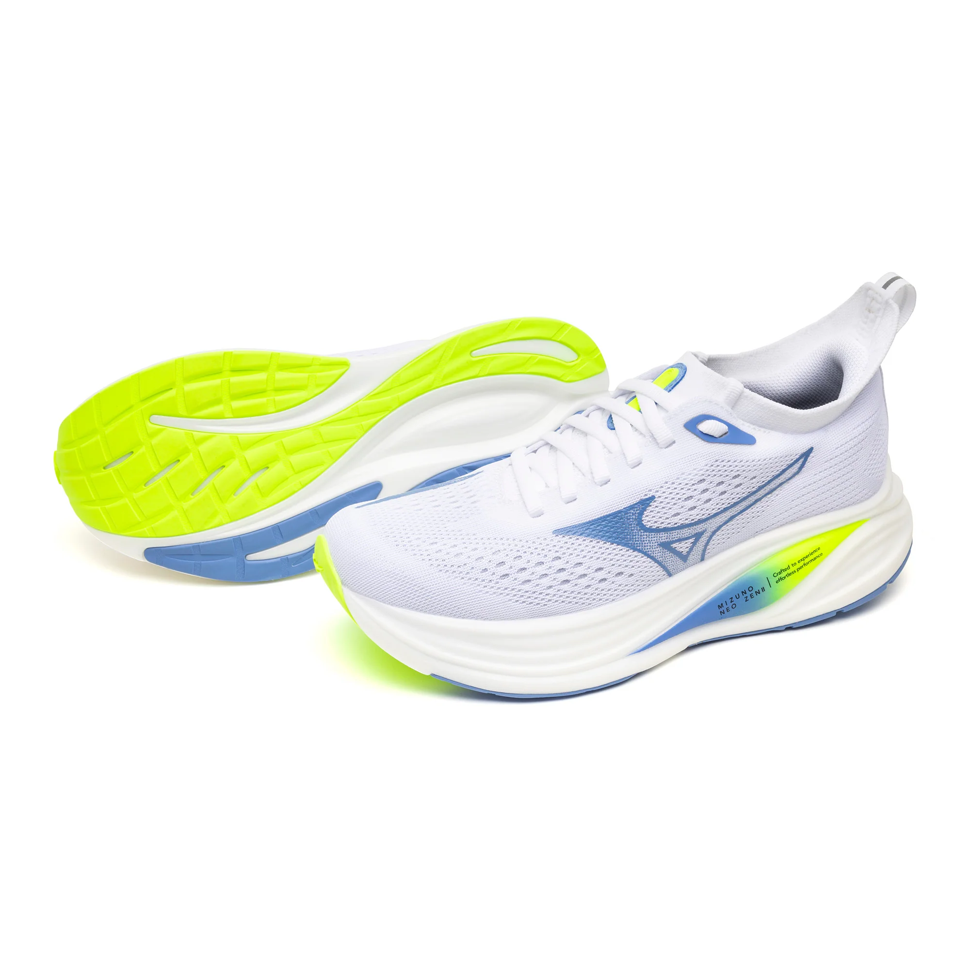 Mizuno Womens Neo Zen 2 - White/Ultramarine/Lightning Yellow - Neutral - SS26 - Image 3