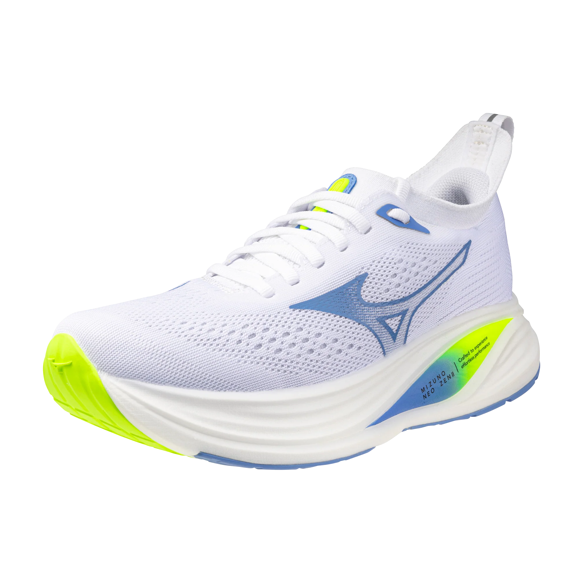 Mizuno Womens Neo Zen 2 - White/Ultramarine/Lightning Yellow - Neutral - SS26 - Image 6