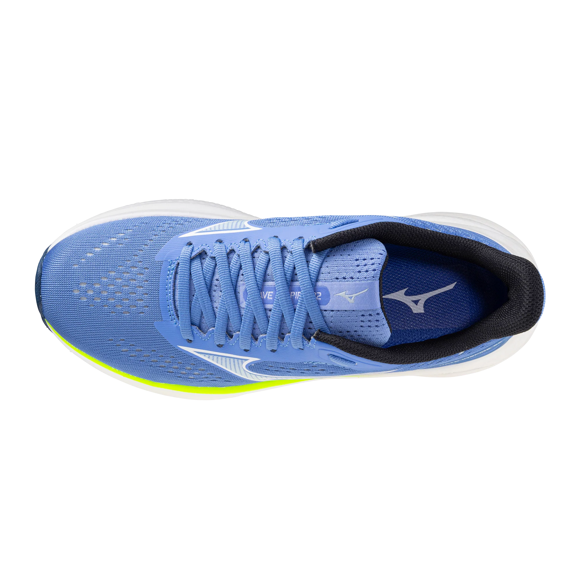 Mizuno Womens Wave Inspire 22 - Ultramarine/White/Lightning Yellow - Stability - SS26 - Image 4