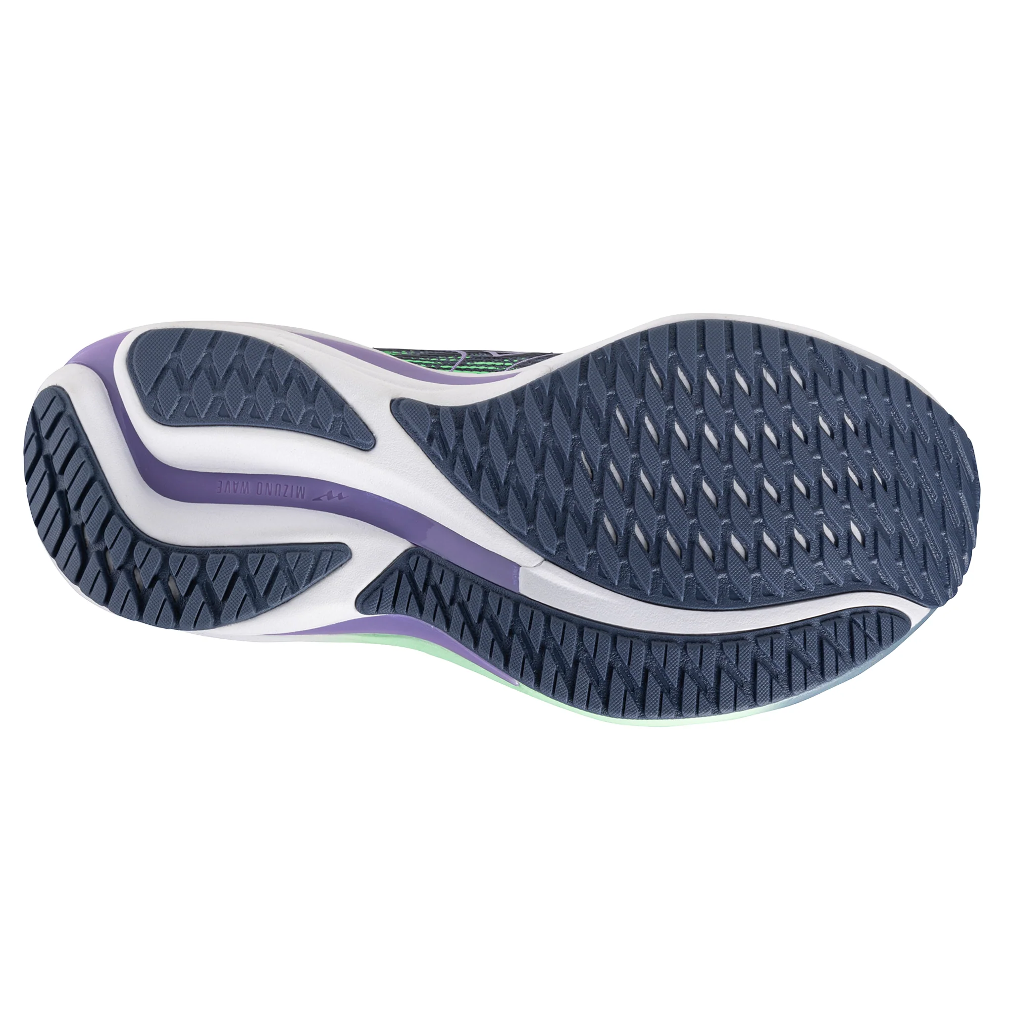 Mizuno Womens Wave Rider 28 - Citadel/White/Neo Mint - Neutral - SS25 - Image 2