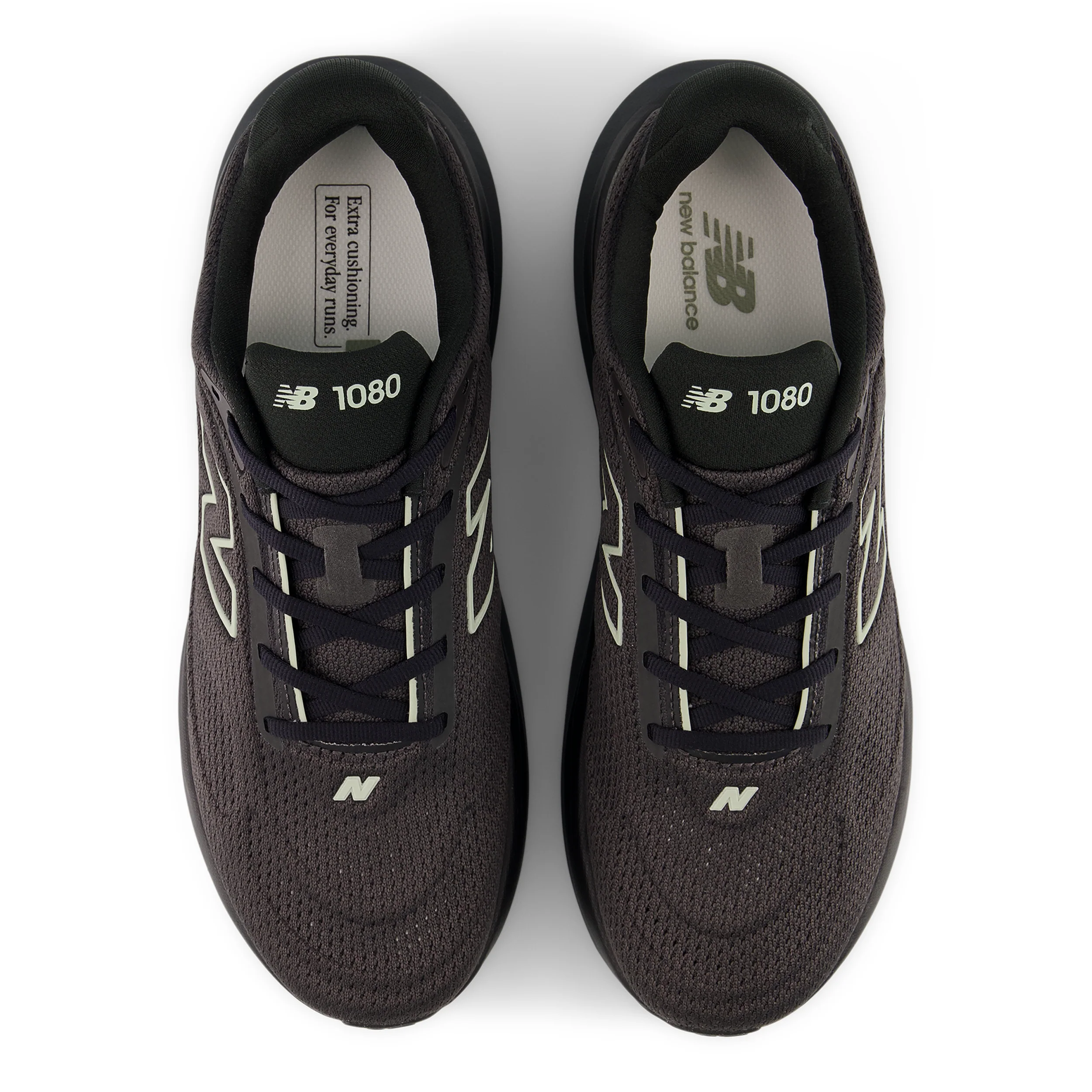 New Balance Mens 1080V15 - Black/Faded Black/Olivine - Neutral - SS26 - Image 3