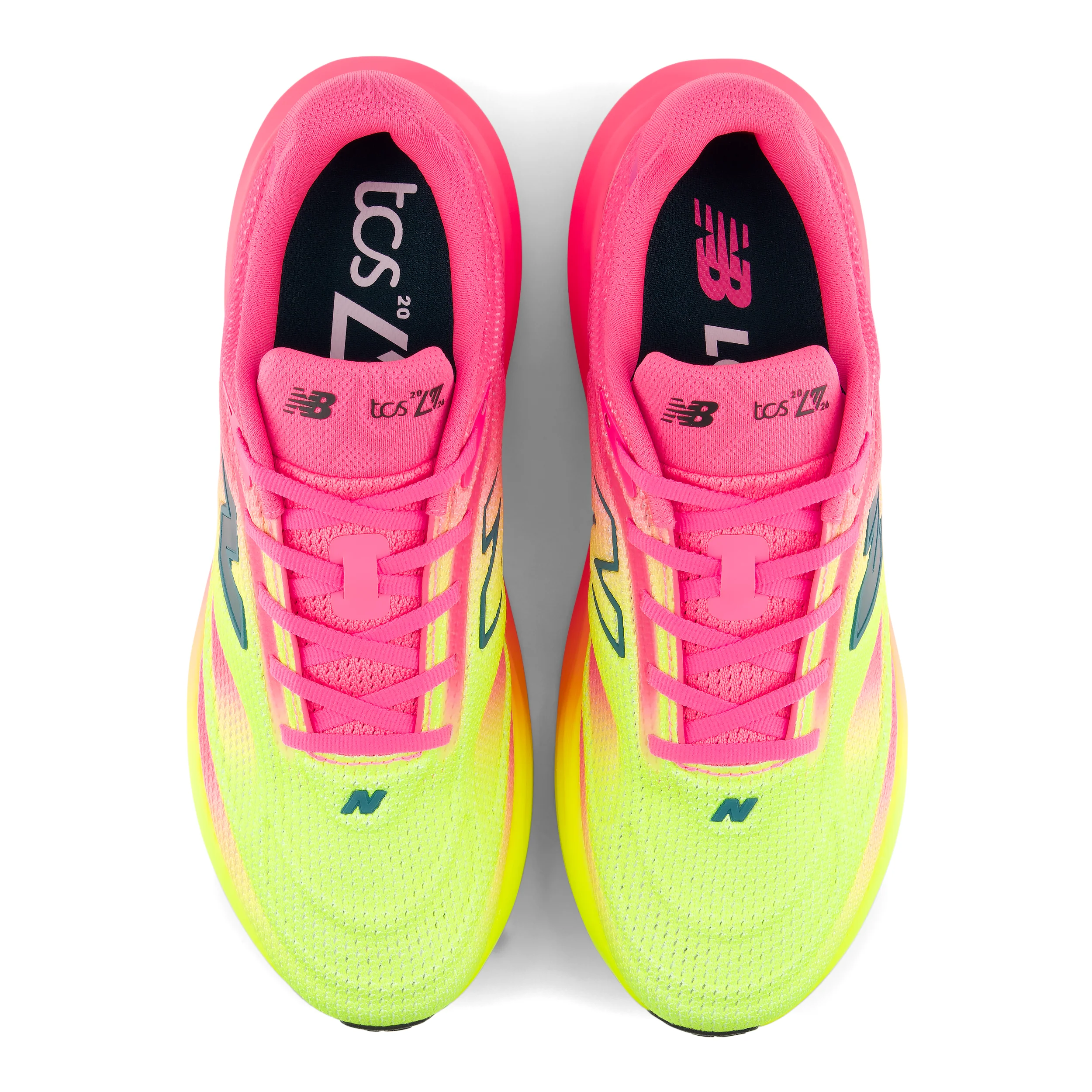 New Balance Mens 1080V15 London Edition - Alkaline Green/Pink Heat - Neutral - SS26 - Image 3