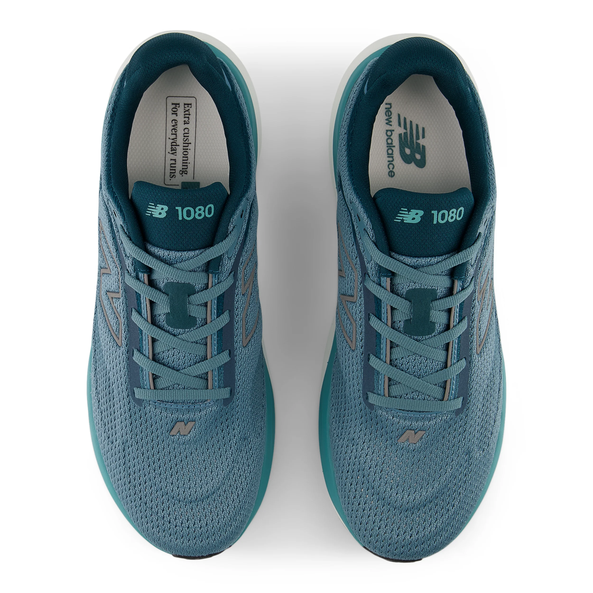 New Balance Mens 1080V15 - Medusa Green/Dark Silver Metallic/Salt Water - Neutral - SS26 - Image 6