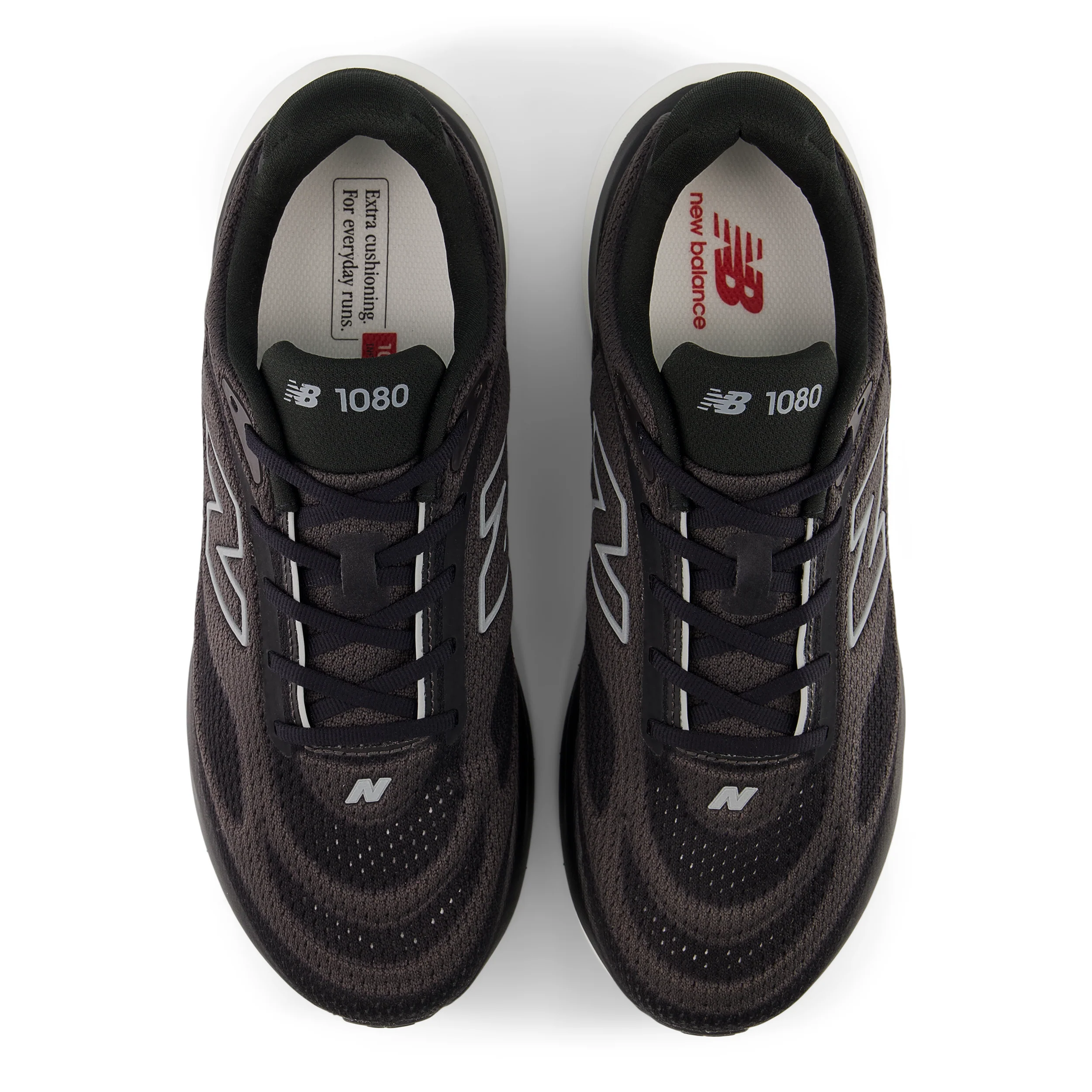 New Balance Mens 1080V15 Wide - 2E Width - Black/Slate Grey/Faded Black - Neutral - SS26 - Image 4
