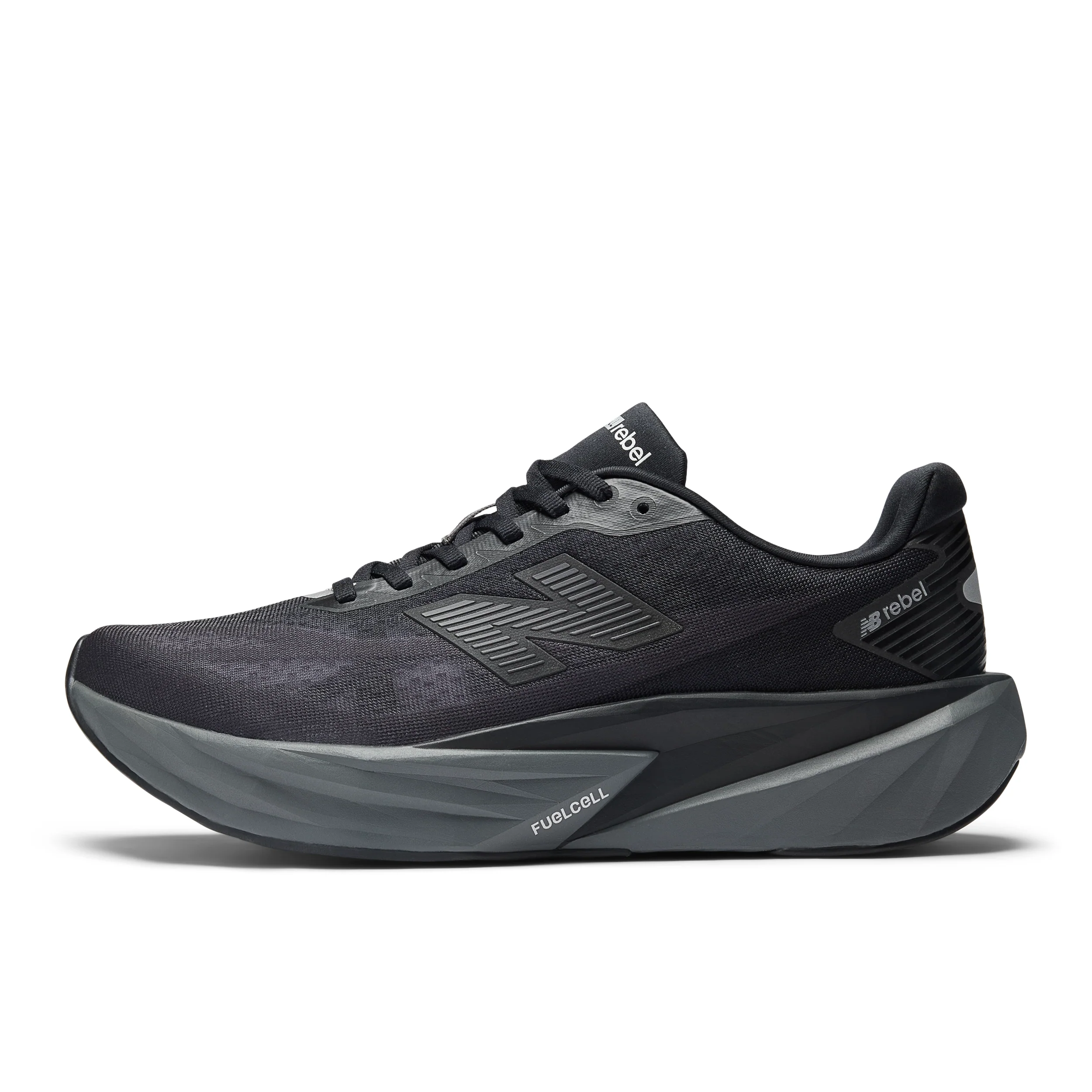 New Balance Mens FuelCell Rebel V5 - Black/Castlerock/Silver Metallic - Neutral - SS26 - Image 3