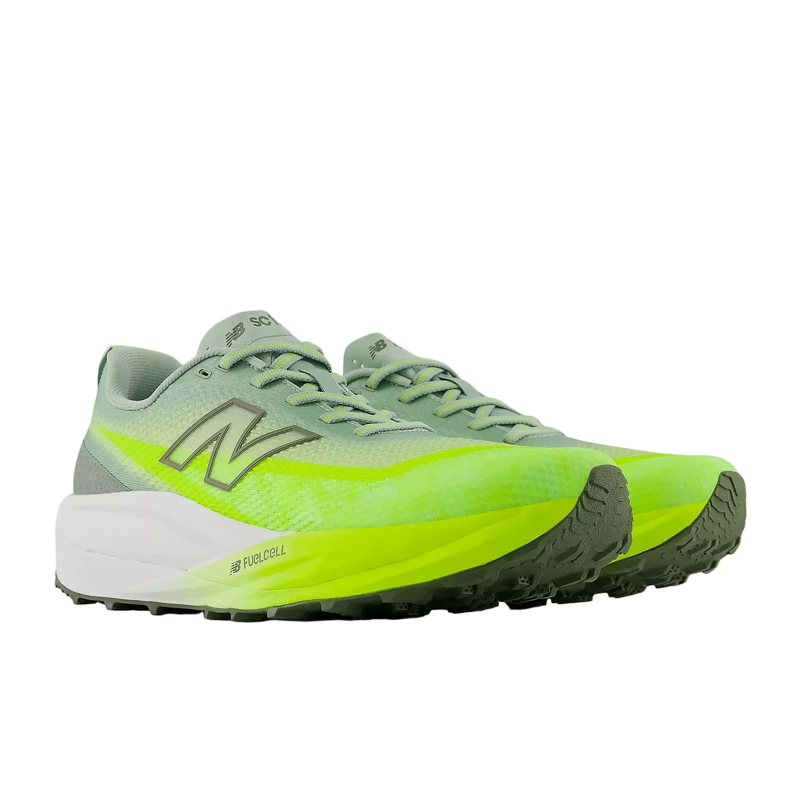 New Balance Womens Fuelcell Supercomp Trail v2 Wide (D Width) - Alkaline Green/Dark Olivine - Trail - SS26 - Image 6