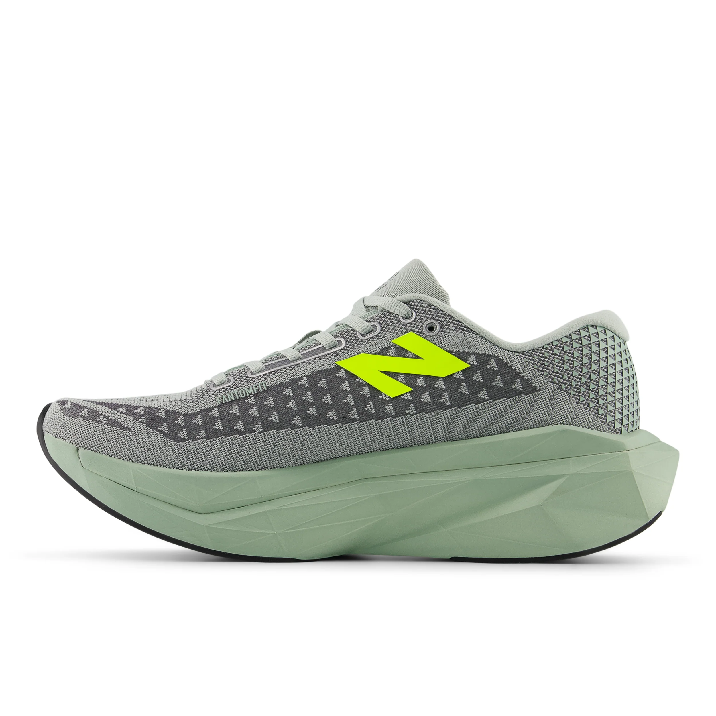New Balance Mens FuelCell SuperComp Trainer V3 Wide - 2E Width - Mosaic Green/Lone Star Grey - Neutral - SS26 - Image 3