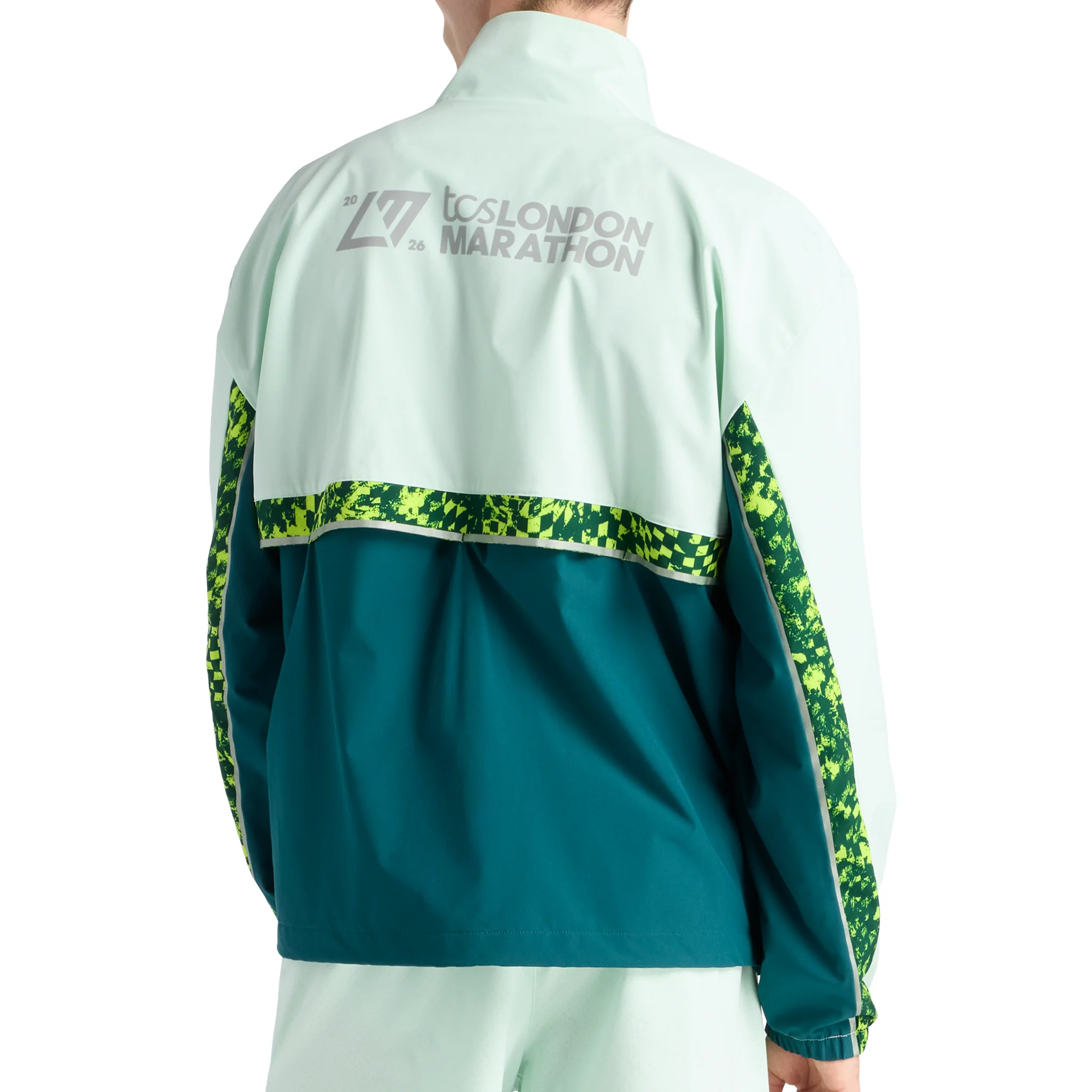 New Balance Mens London Edition Marathon Jacket - Medusa Green - SS26 - Image 2