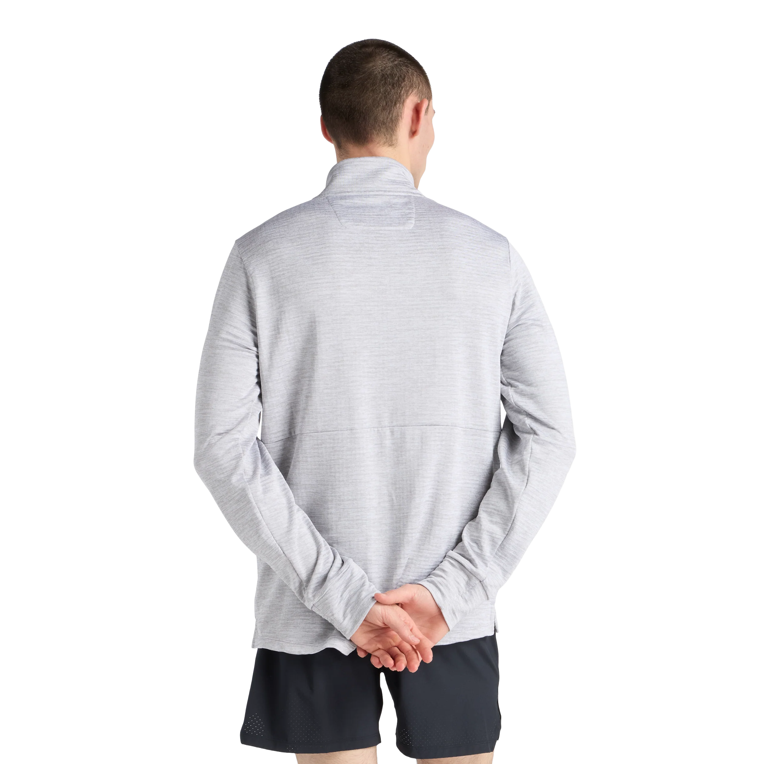 New Balance Mens London Edition RC Essential Heat Grid Half Zip - Athletic Grey - SS26 - Image 7
