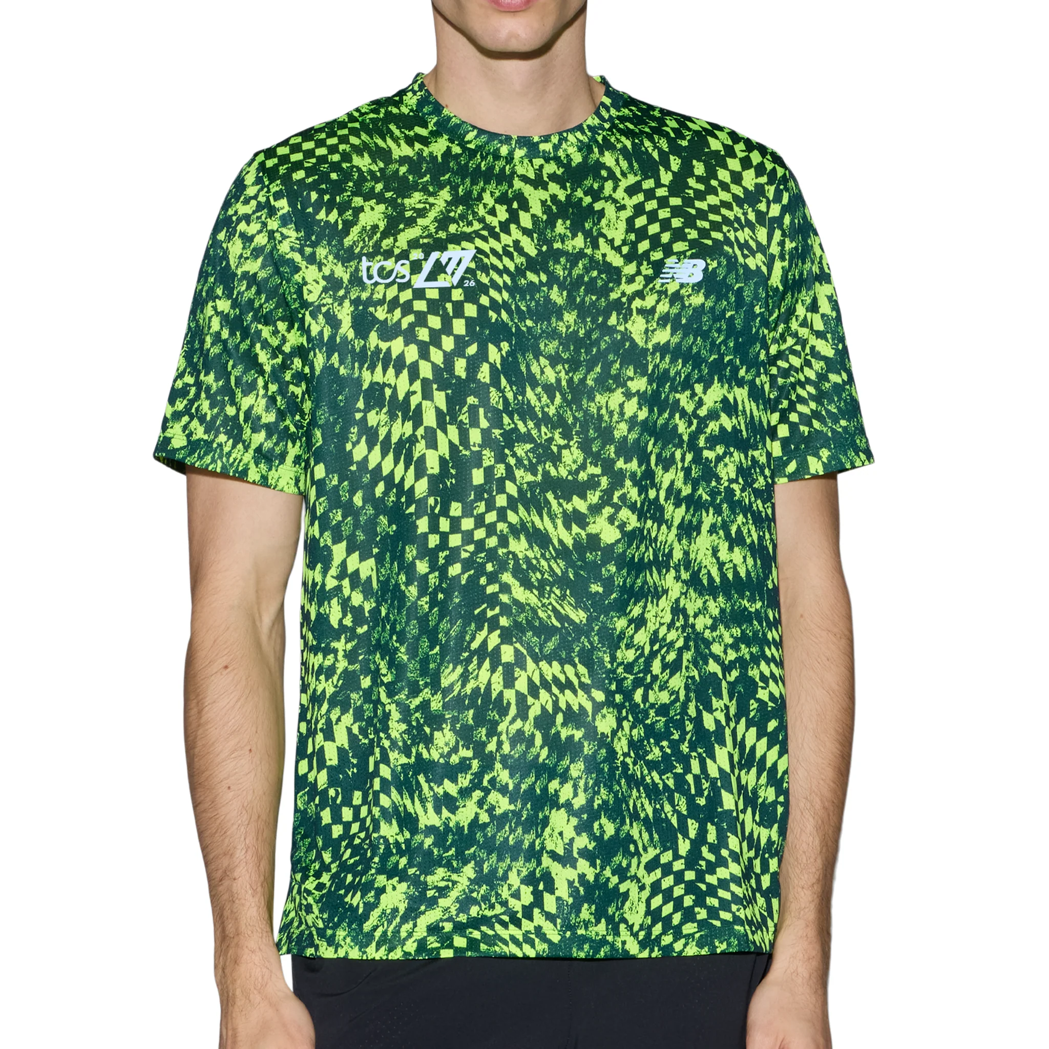 New Balance Mens London Edition RC Essential Printed T-Shirt - Alkaline Green - SS26