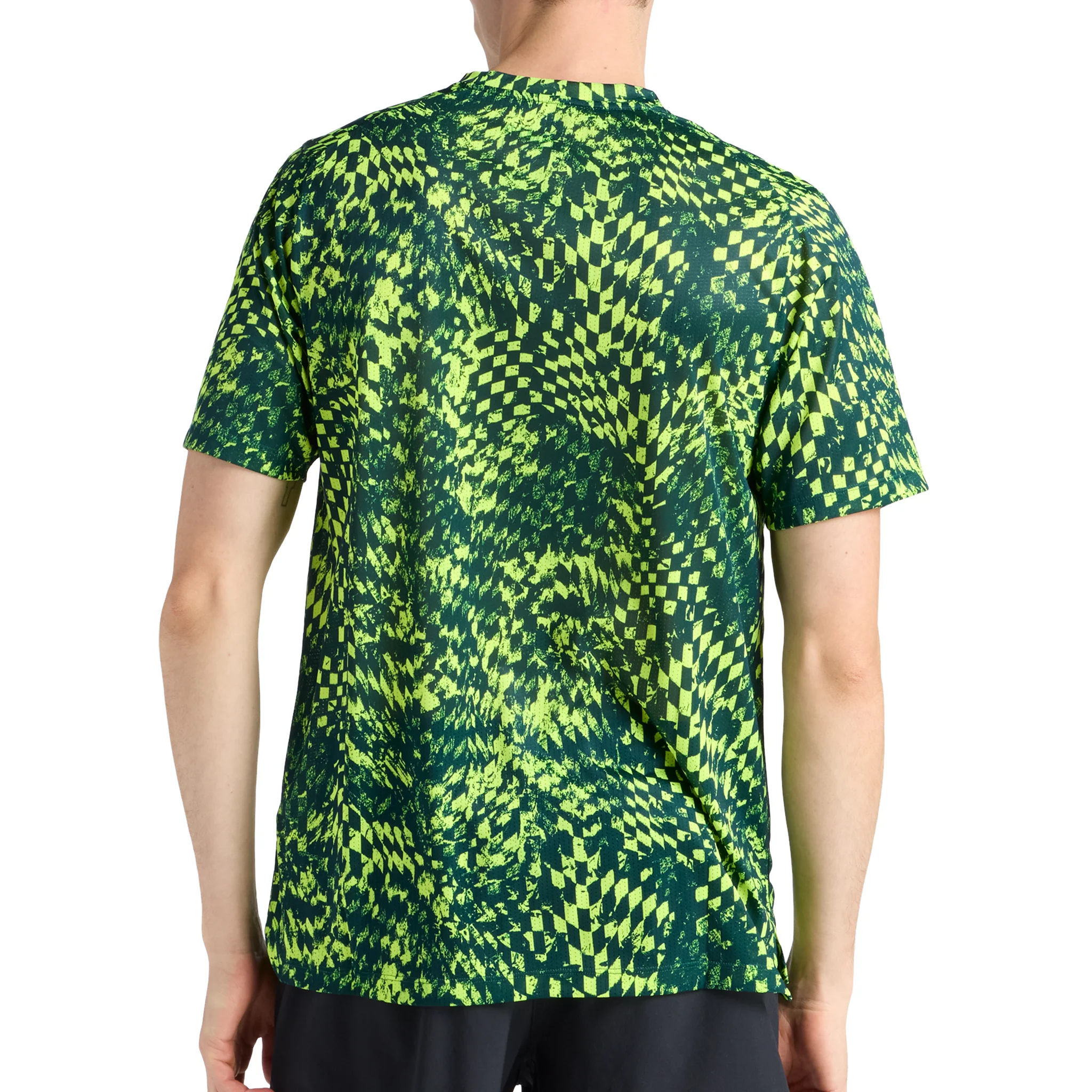 New Balance Mens London Edition RC Essential Printed T-Shirt - Alkaline Green - SS26 - Image 2