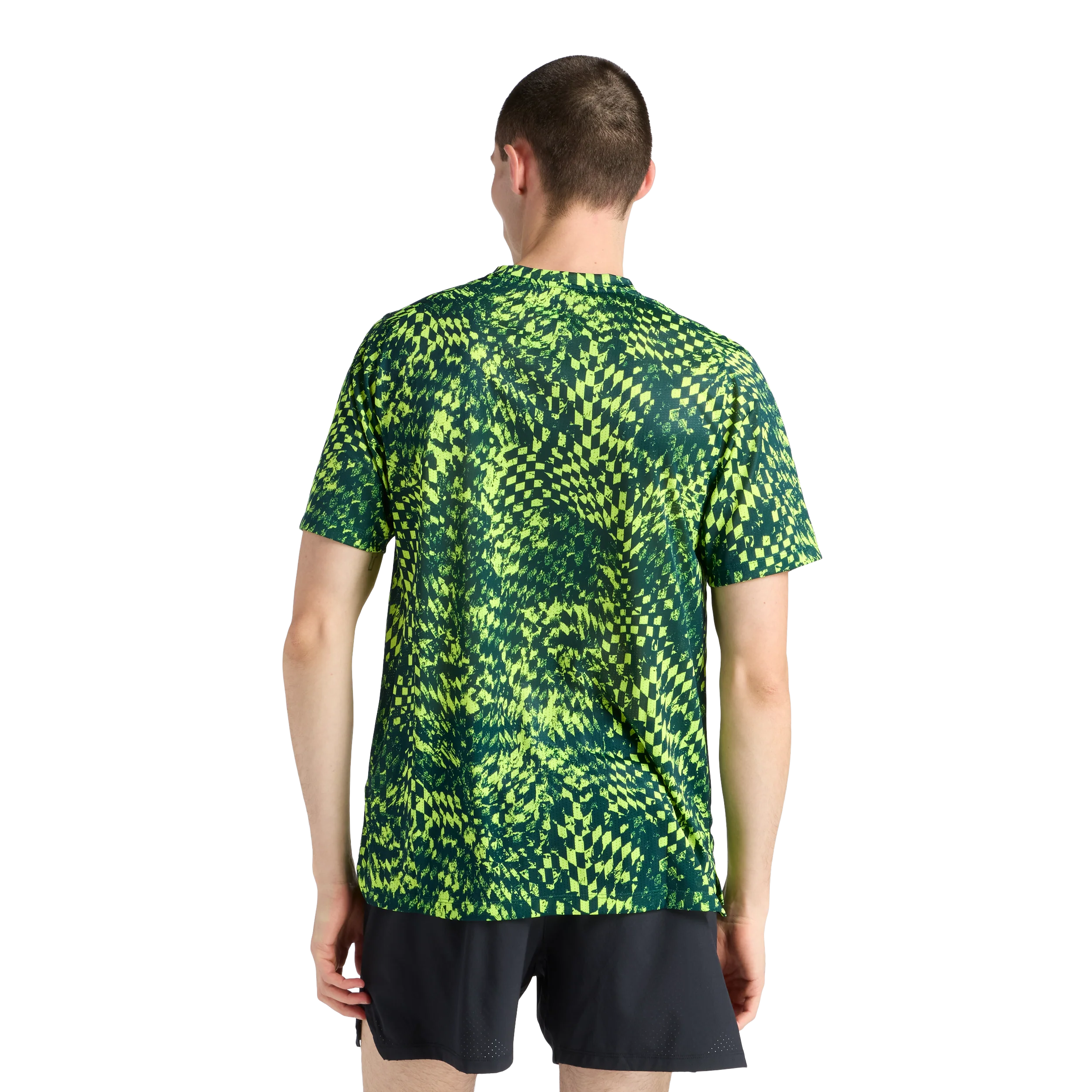 New Balance Mens London Edition RC Essential Printed T-Shirt - Alkaline Green - SS26 - Image 7