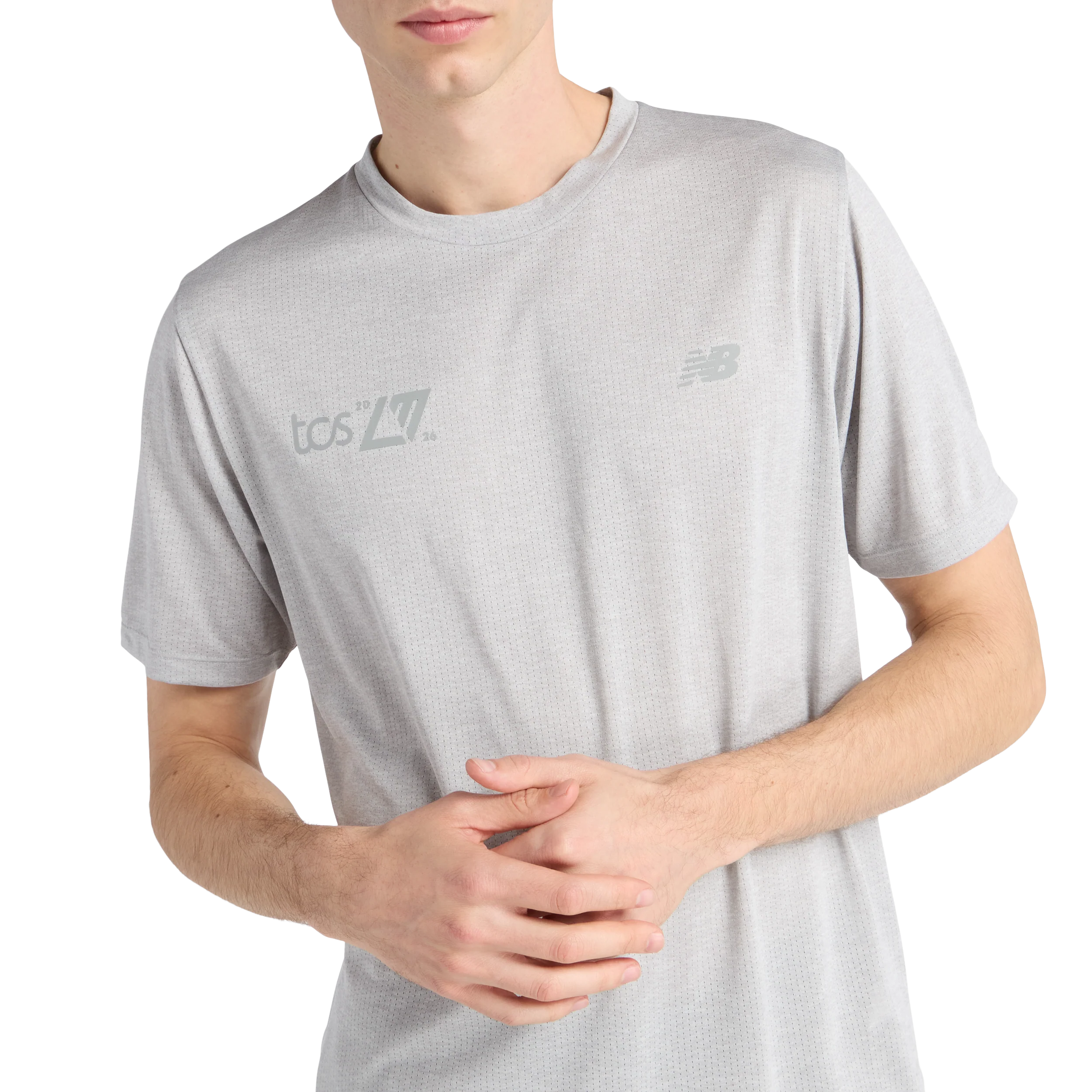 New Balance Mens London Edition RC Essential T-Shirt - Athletic Grey - SS26 - Image 3
