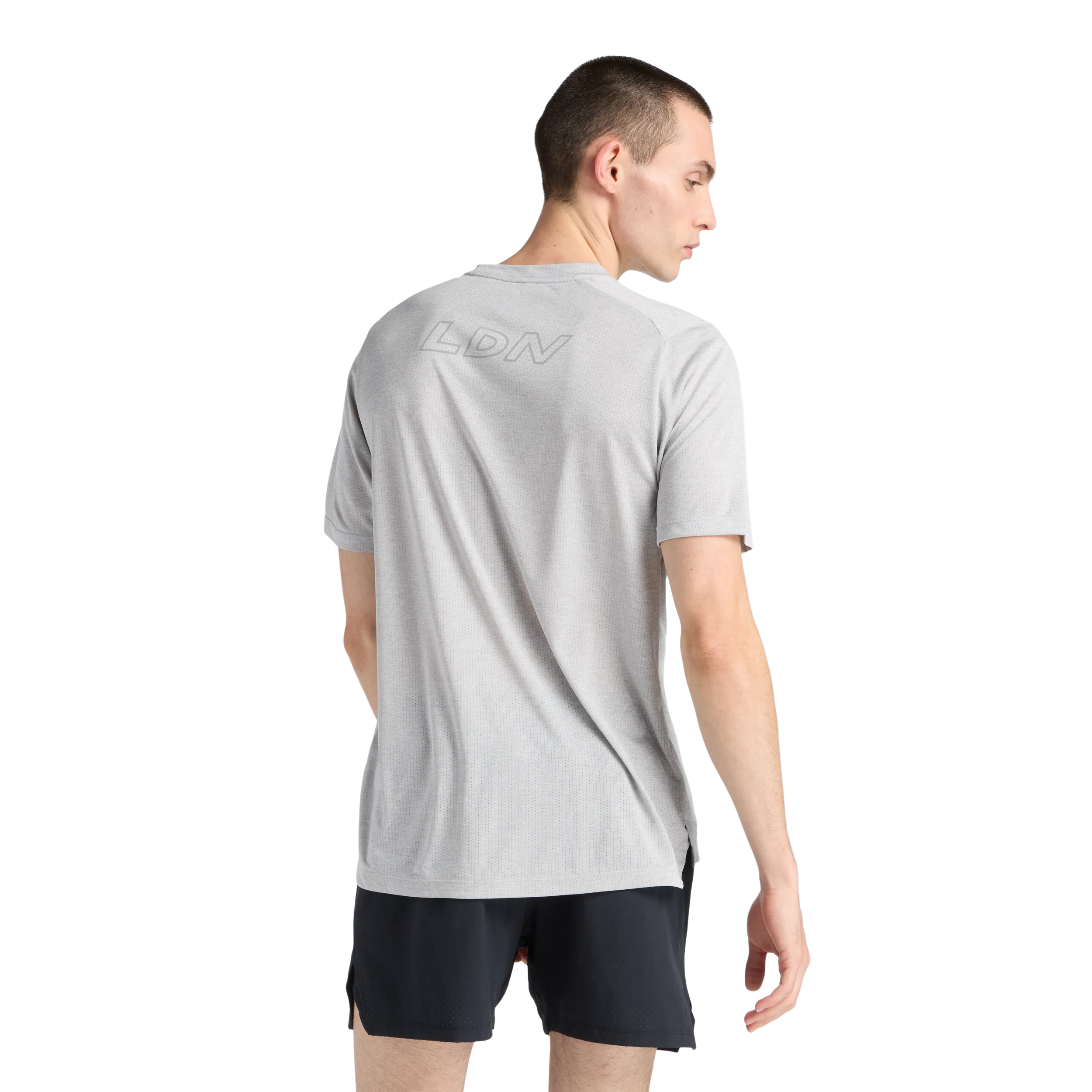 New Balance Mens London Edition RC Essential T-Shirt - Athletic Grey - SS26 - Image 6