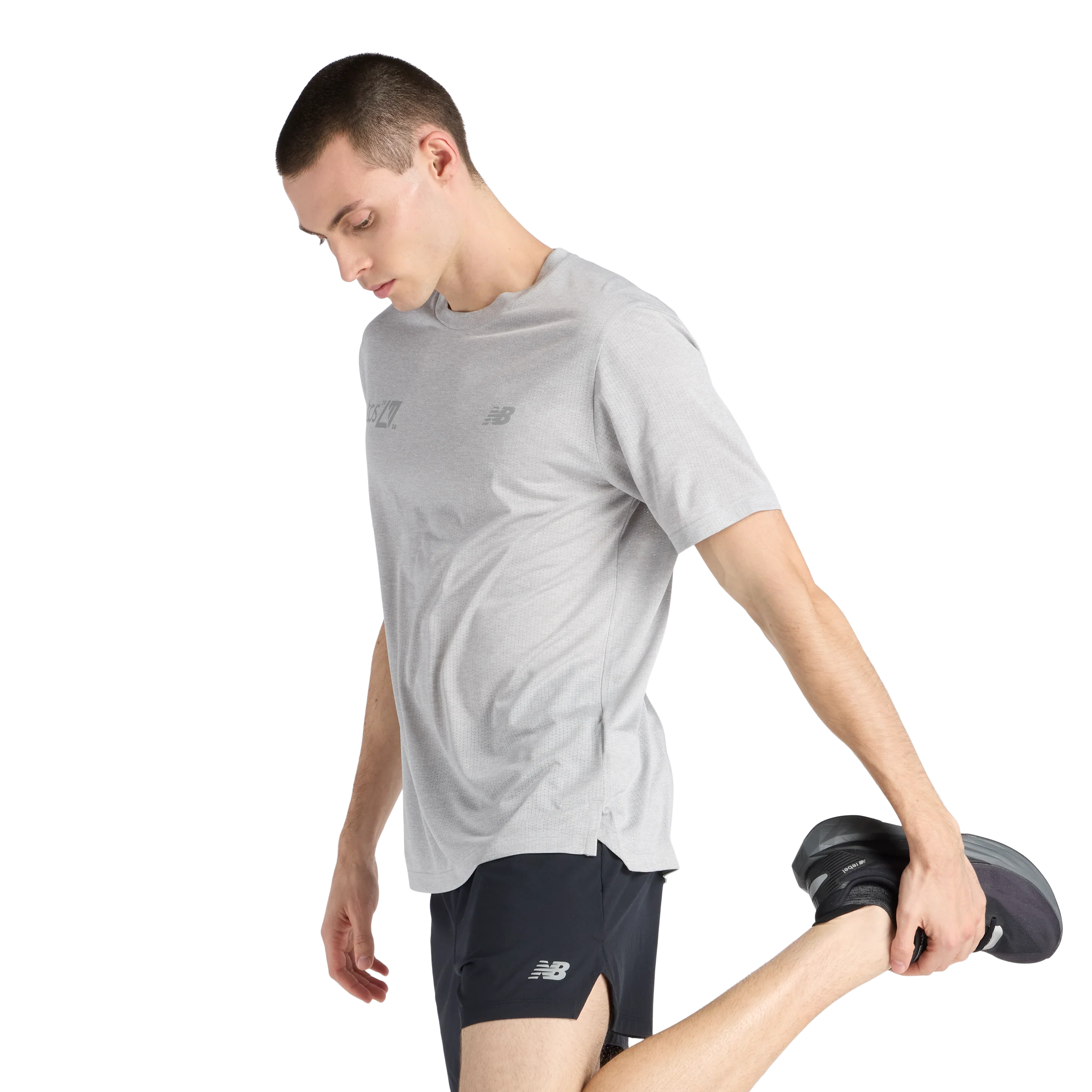 New Balance Mens London Edition RC Essential T-Shirt - Athletic Grey - SS26 - Image 7