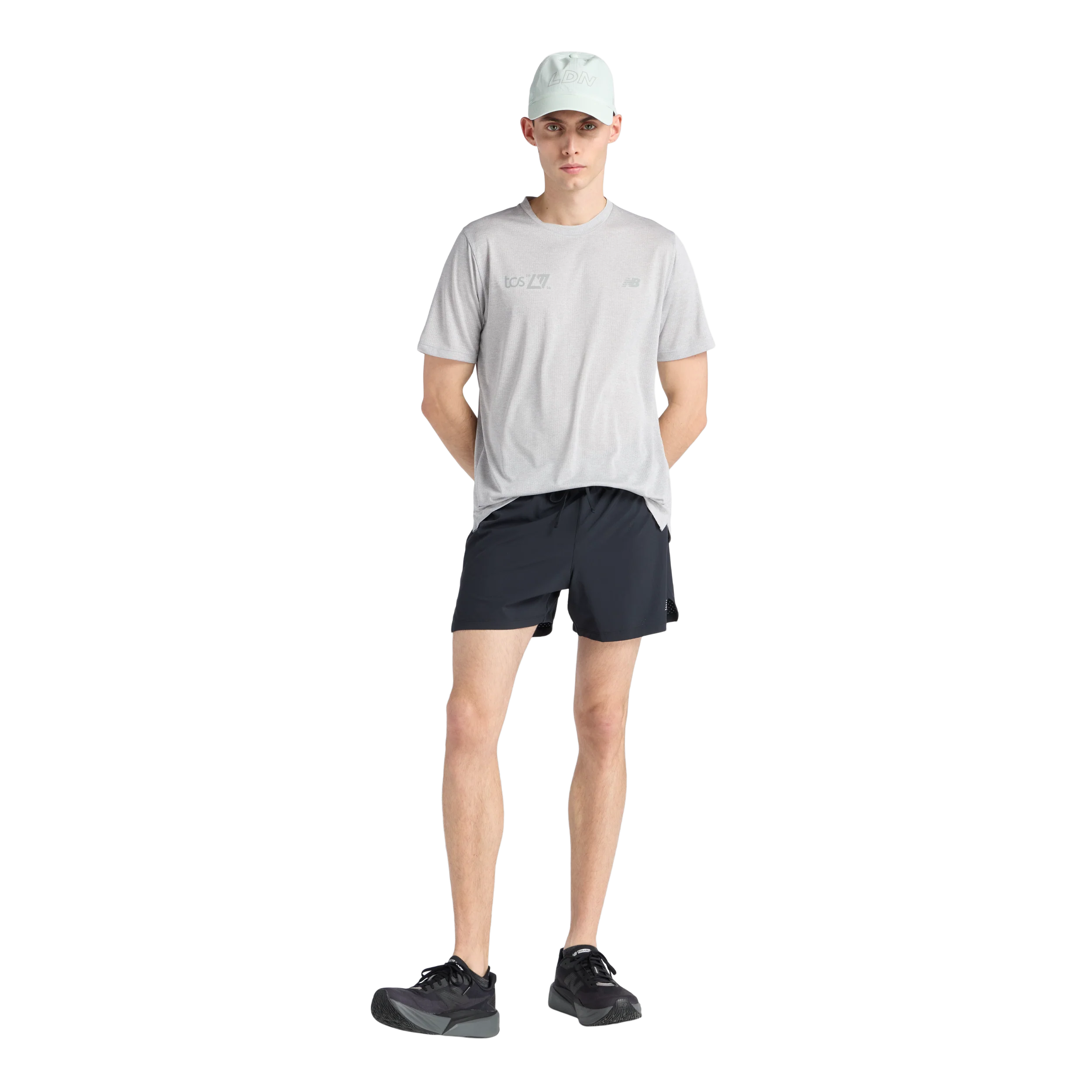 New Balance Mens London Edition RC Essential T-Shirt - Athletic Grey - SS26 - Image 8